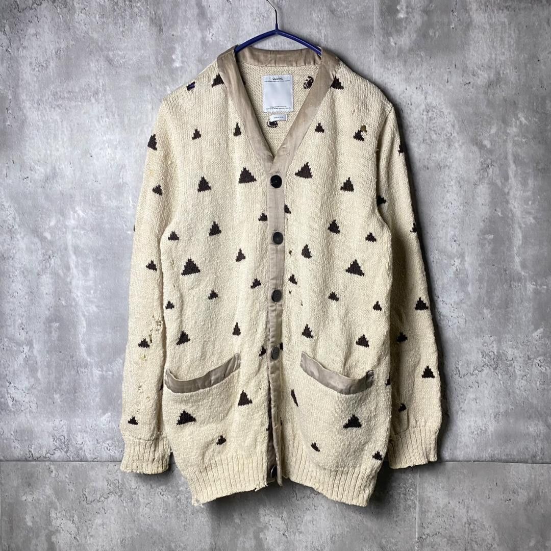 Visvim Selmer Long Cardigan (Dye) - Charcoal Brown size (3