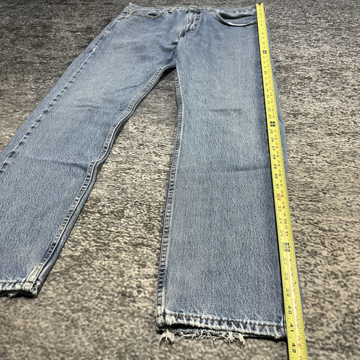Levi's Vintage Levi's 505 Grunge Skater 2000s Blue Jeans 35x32 Size US 35 - 14 Thumbnail
