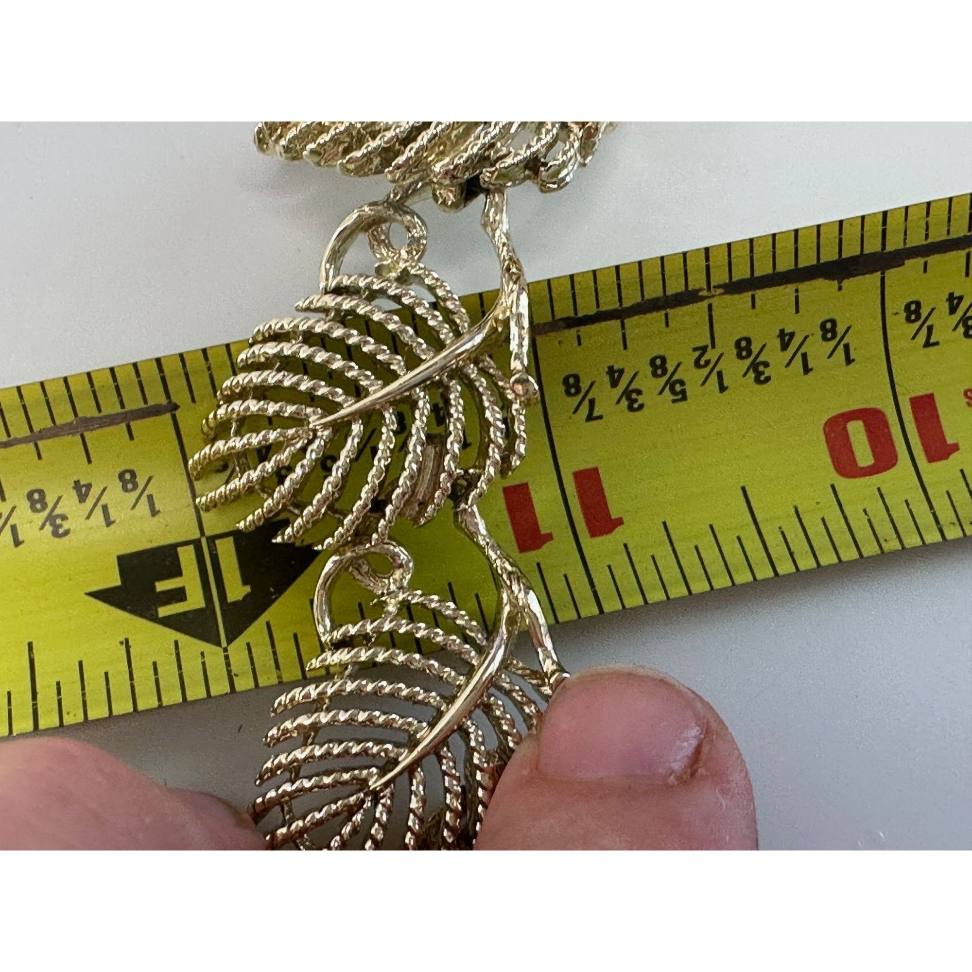 Other Vintage Women's Beautiful Gold Tone LISNER Leaf Necklace Size ONE SIZE - 16 Thumbnail
