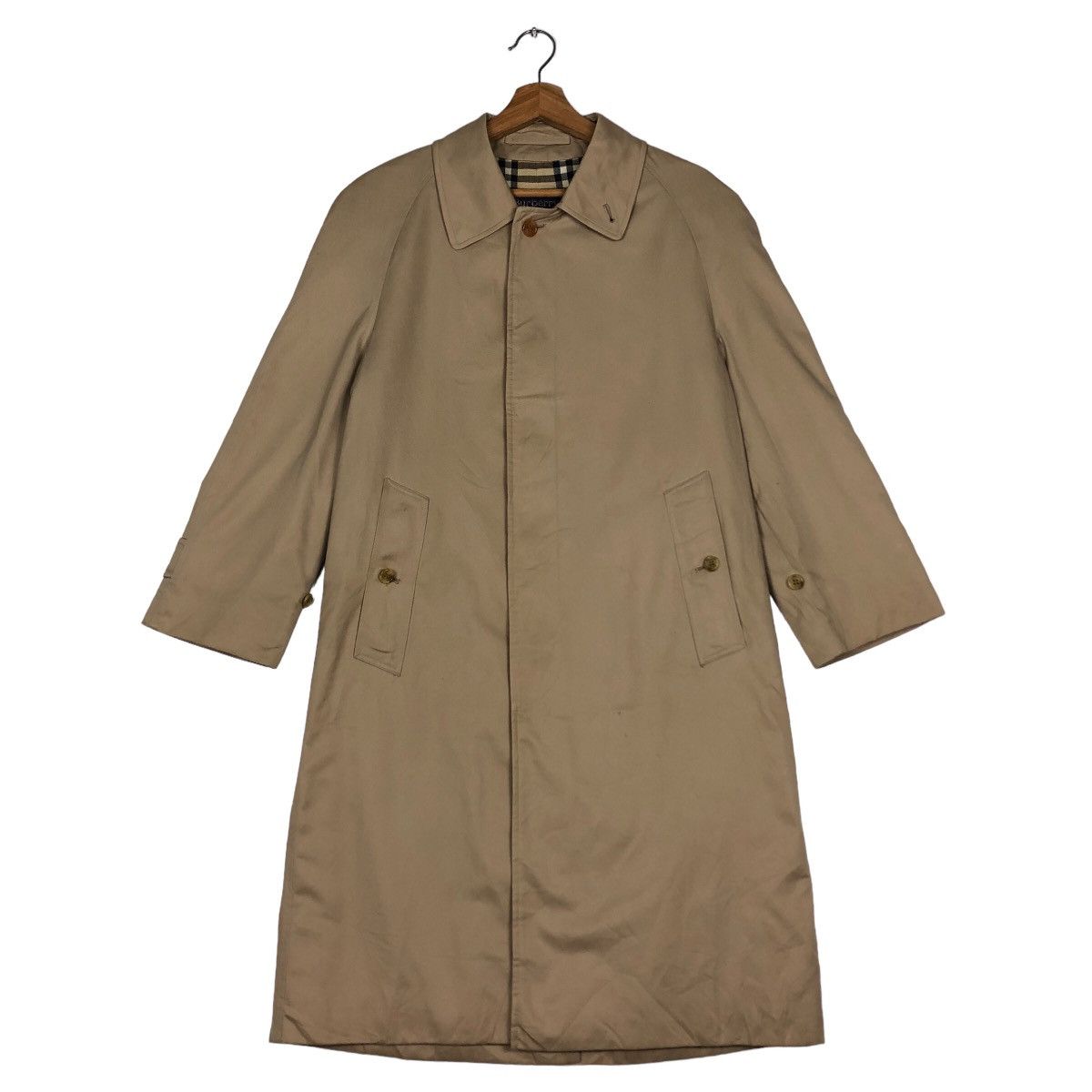 Burberry 🔥Vintage Long Jacket Burberry Made in England Nova Check Size US M / EU 48-50 / 2 - 1 Thumbnail
