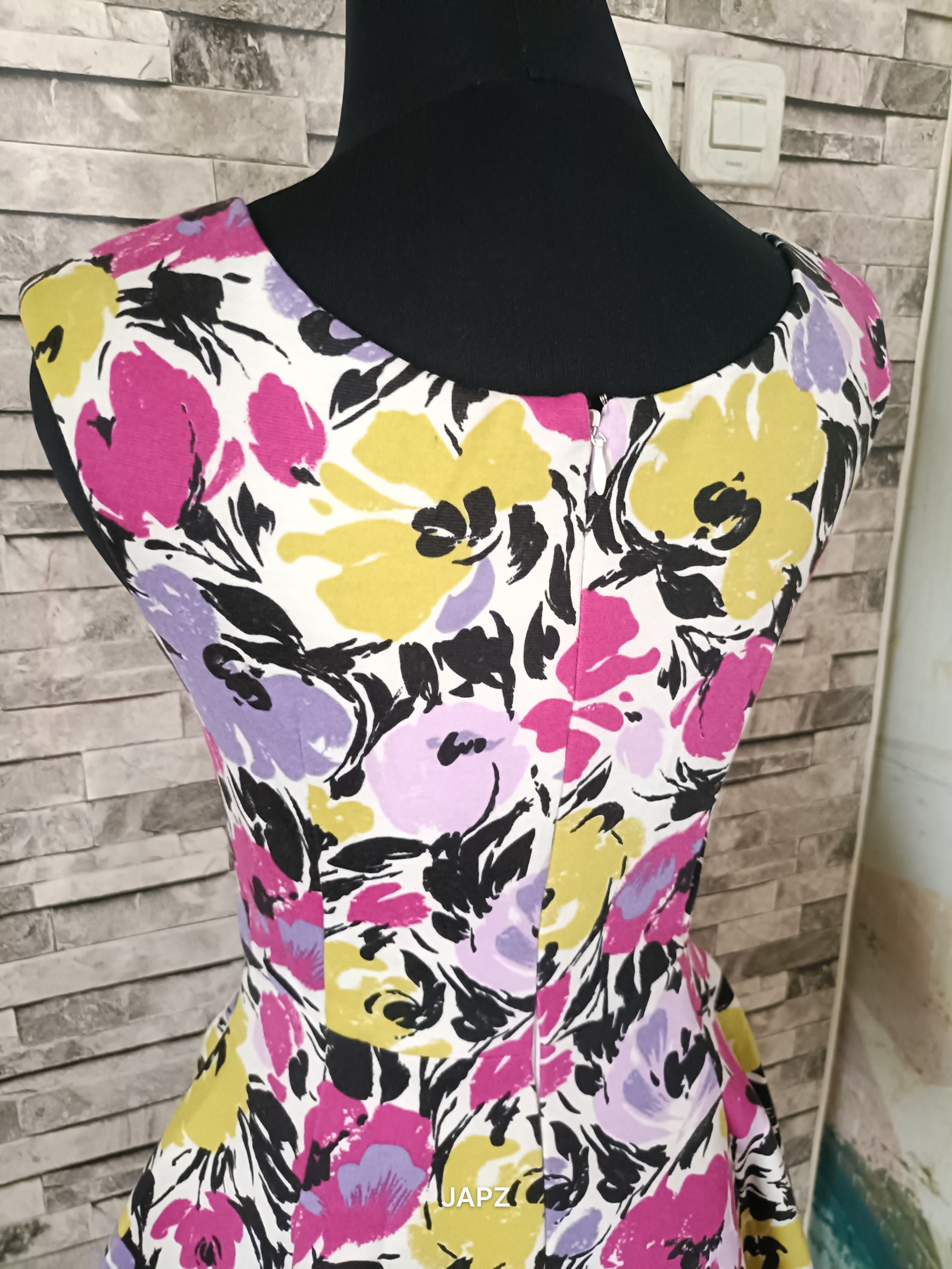 Japanese Brand Vintage Snidel floral flared mini dress Size S / US 4 / IT 40 - 6 Thumbnail