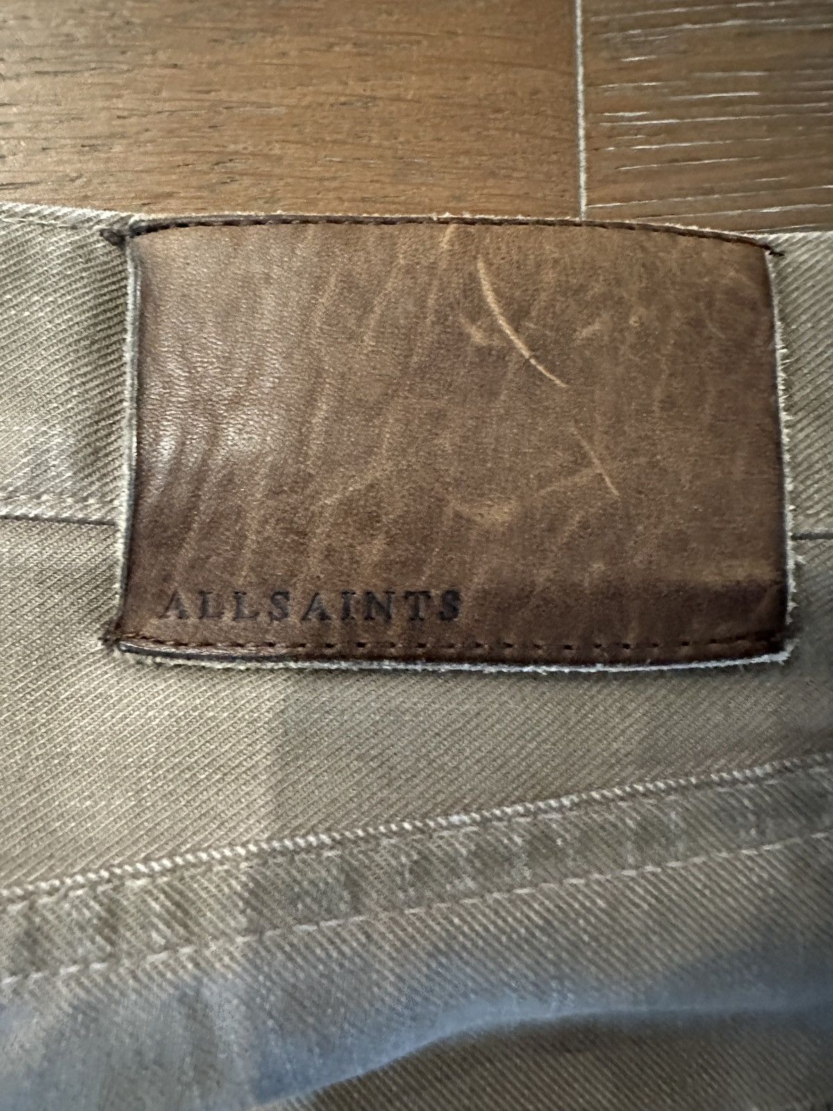 Allsaints 2 Allsaints Denim Pistol Jeans Pants Grey and Dark Green Size US 32 / EU 48 - 9 Thumbnail