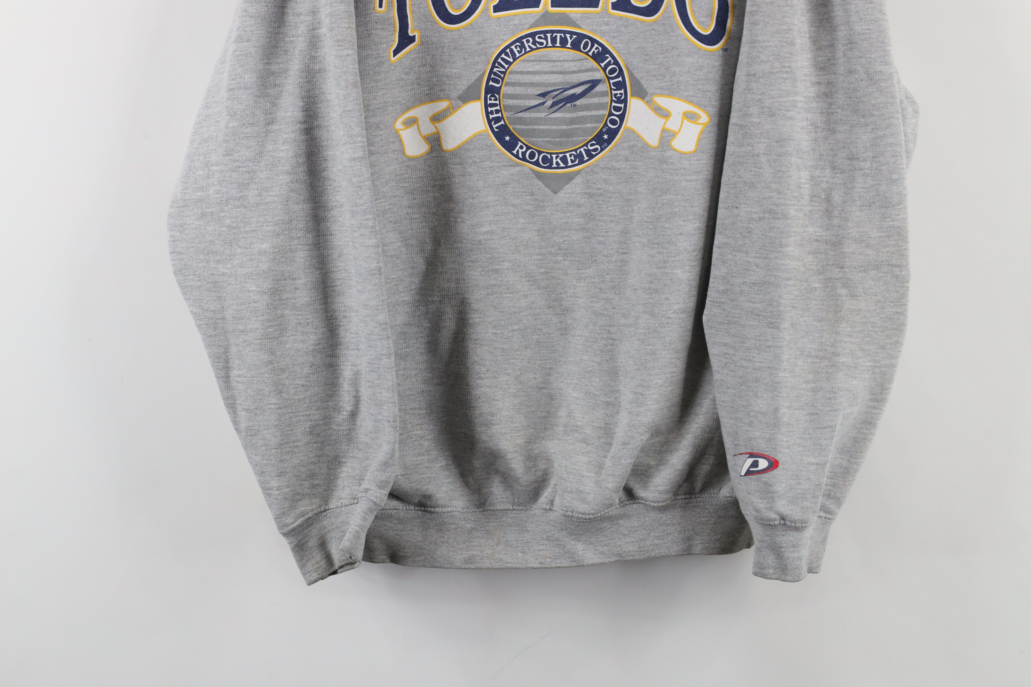 Vintage Vintage 90s University of Toledo Crewneck Sweatshirt Gray Size US M / EU 48-50 / 2 - 3 Thumbnail