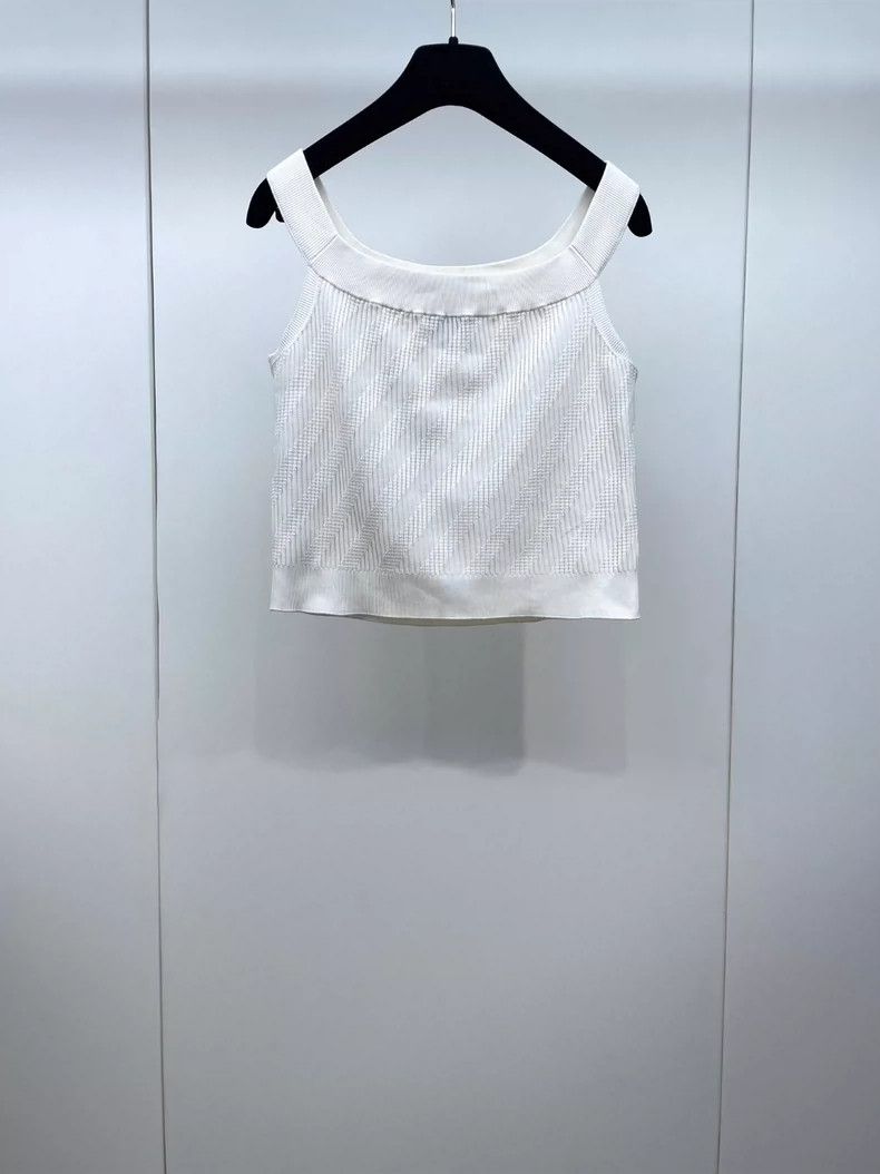 Chanel Chanel 21S one-shoulder knitted vest 2504-Nextarrow Size XS / US 0-2 / IT 36-38 - 2 Thumbnail
