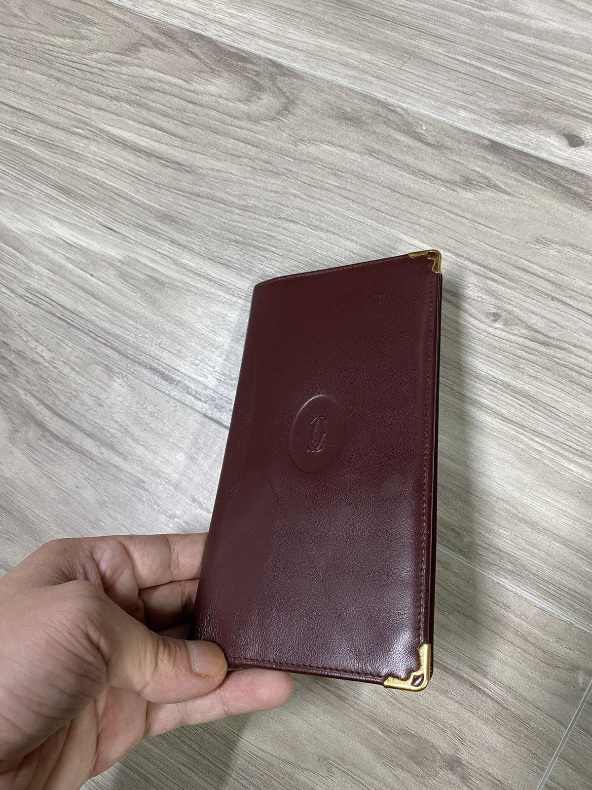 Cartier Cartier Red Long Leather Wallet Preowned Card Holder Size ONE SIZE - 3 Thumbnail