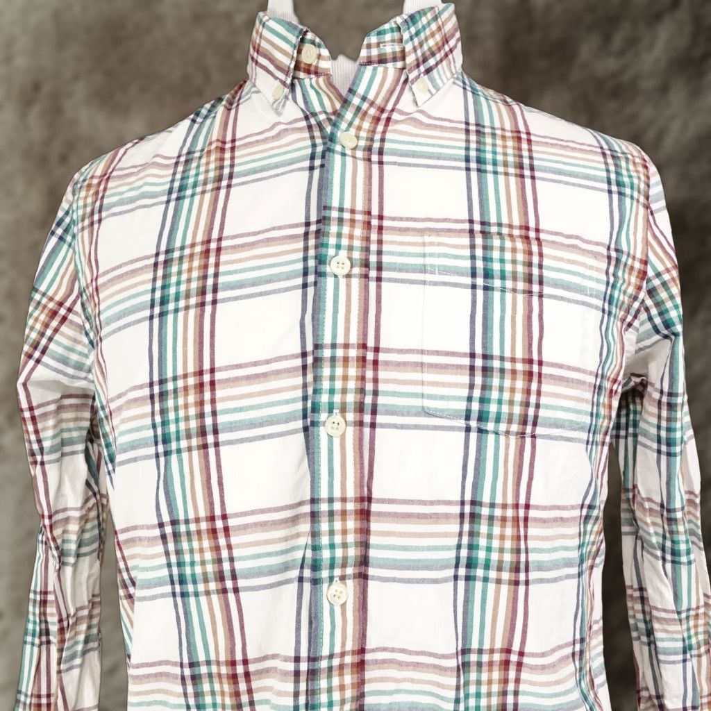 Gap GAP SLIM FIT MULTICOLOR CHECK BUTTON DOWN SHIRT MENS SIZE M MEDIUM Size US M / EU 48-50 / 2 - 1 Thumbnail