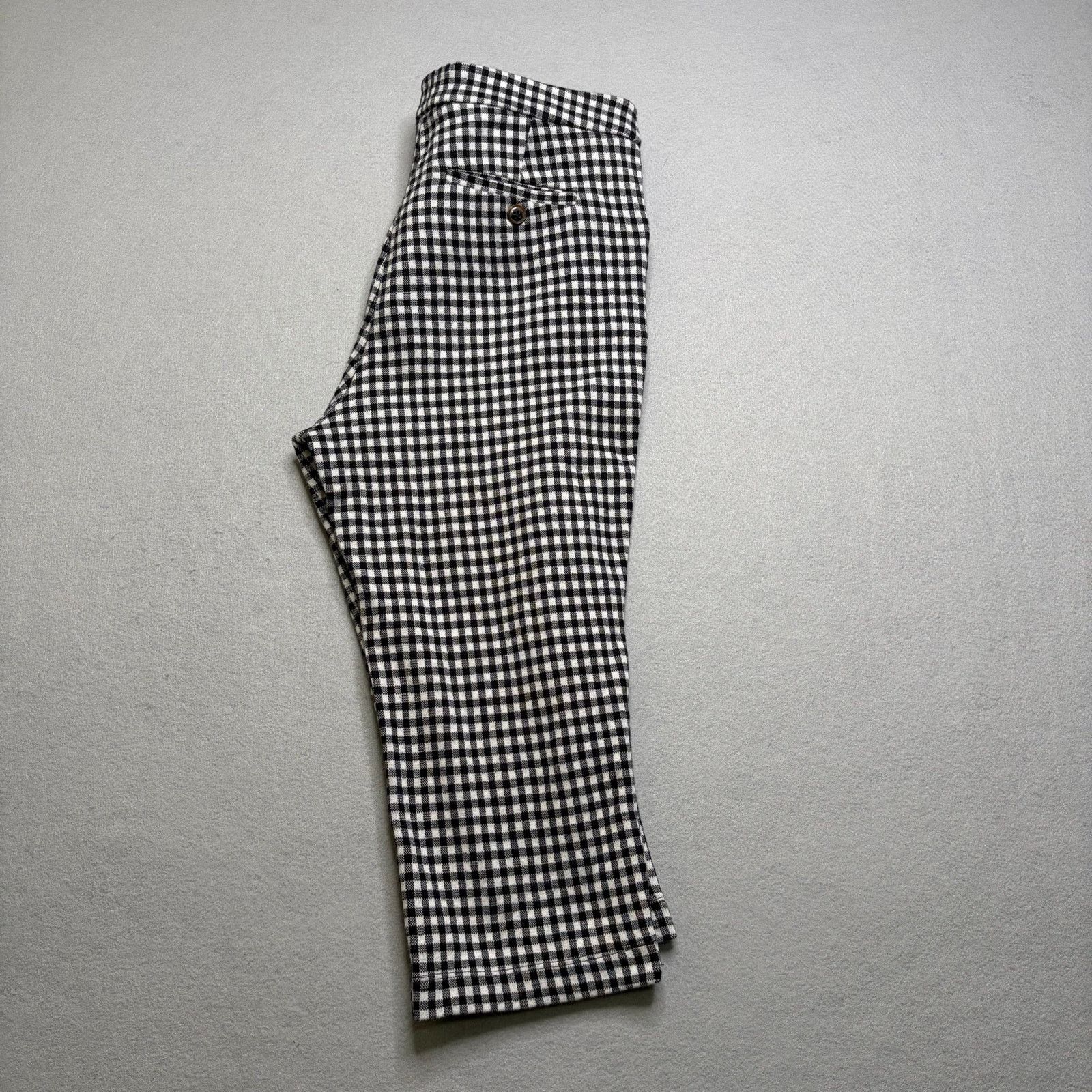 Anthropologie Anthropologie Women’s Black White Gingham Capri Pants 8 Size 30" / US 8 / IT 44 - 10 Thumbnail
