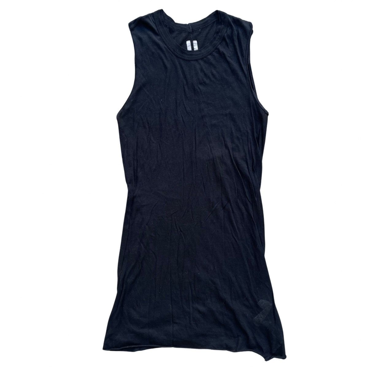 image of Avant Garde Rick Owens Forever Sleeveless Tank Top Shirt Size Medium in Black, Men's