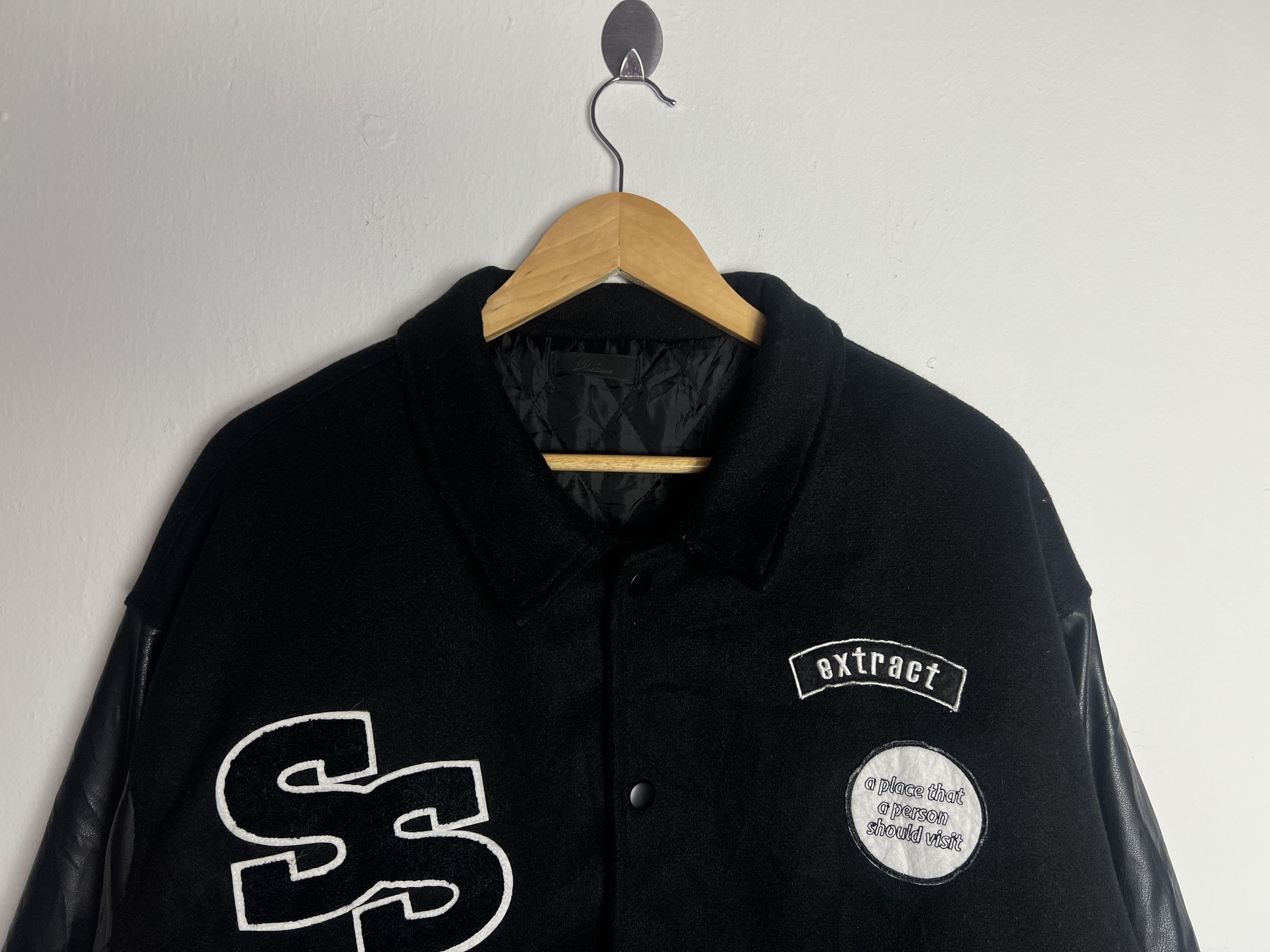 Seditionaries BLACK VARSITY JACKET WITH PATCHES Size US L / EU 52-54 / 3 - 4 Thumbnail