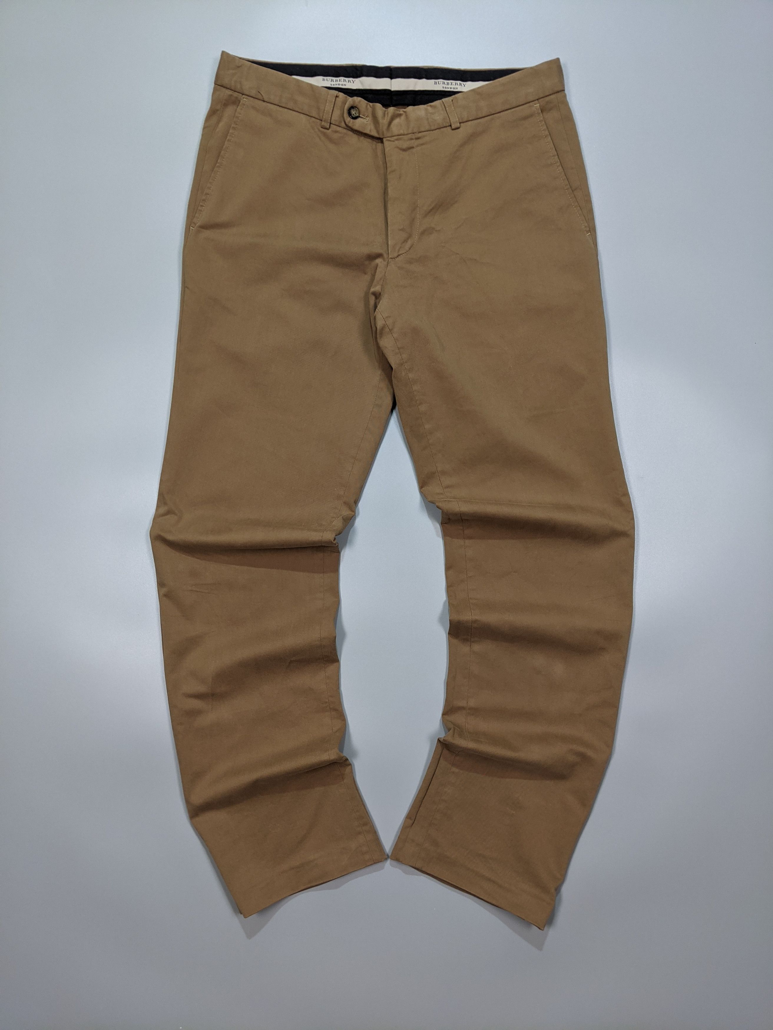 Burberry × Vintage VINTAGE BURBERRY LONDON Brown Dress Pants W32 L33 | 2000s Size US 32 / EU 48 - 1 Thumbnail