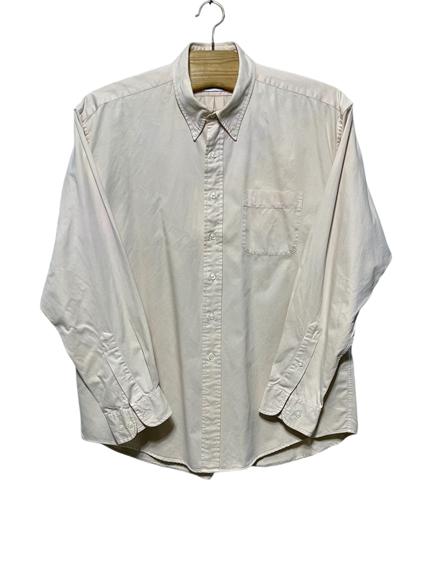 Yves Saint Laurent 🔥 YSL Yves Saint Laurent shirt size xl beige cotton Size US XL / EU 56 / 4 - 1 Thumbnail