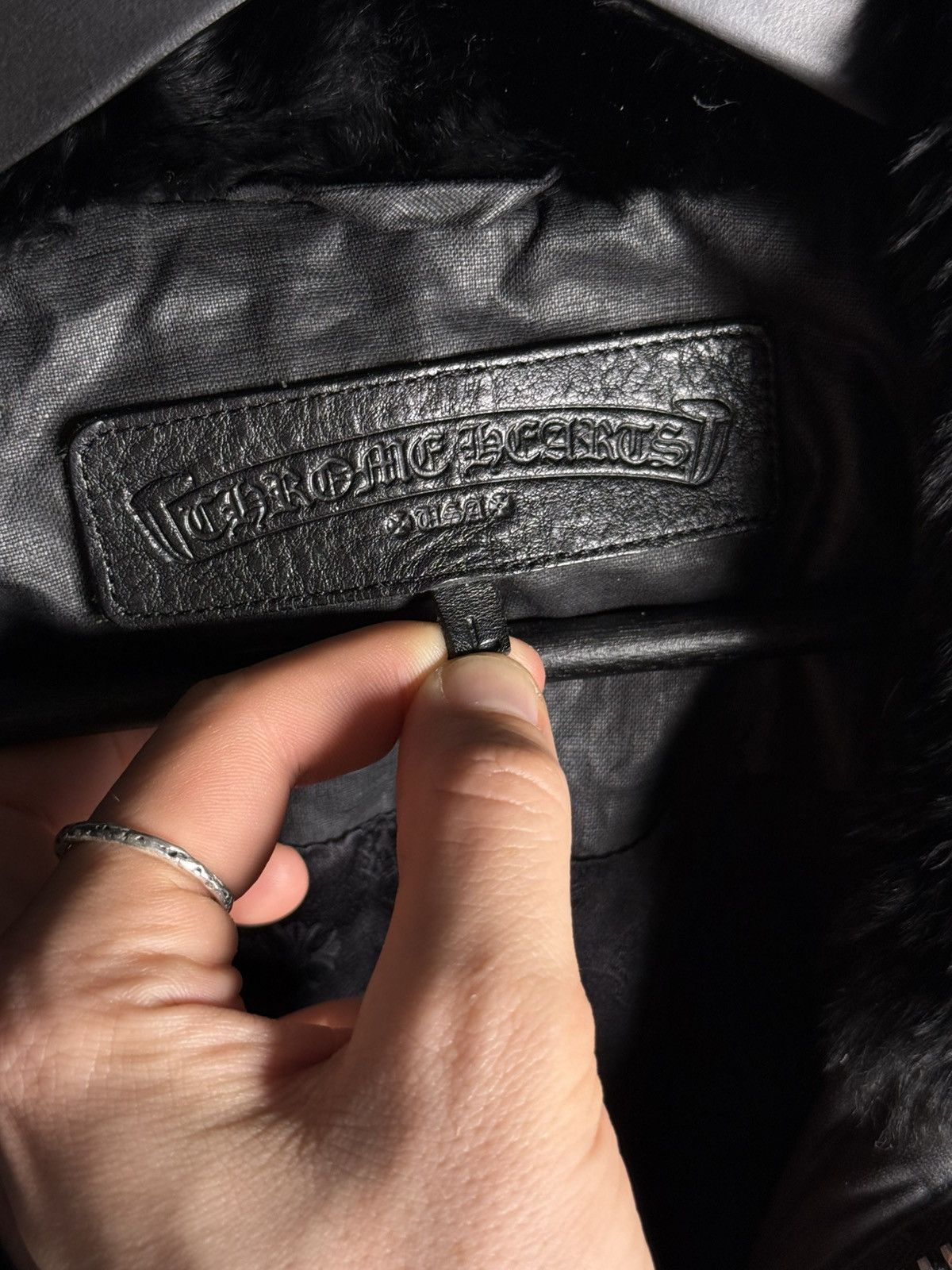 Chrome Hearts 🚭GRAIL🚭 EARLY 2000's MINK COLLAR WAXED COTTON UTILITY JACKET Size US L / EU 52-54 / 3 - 19 Thumbnail
