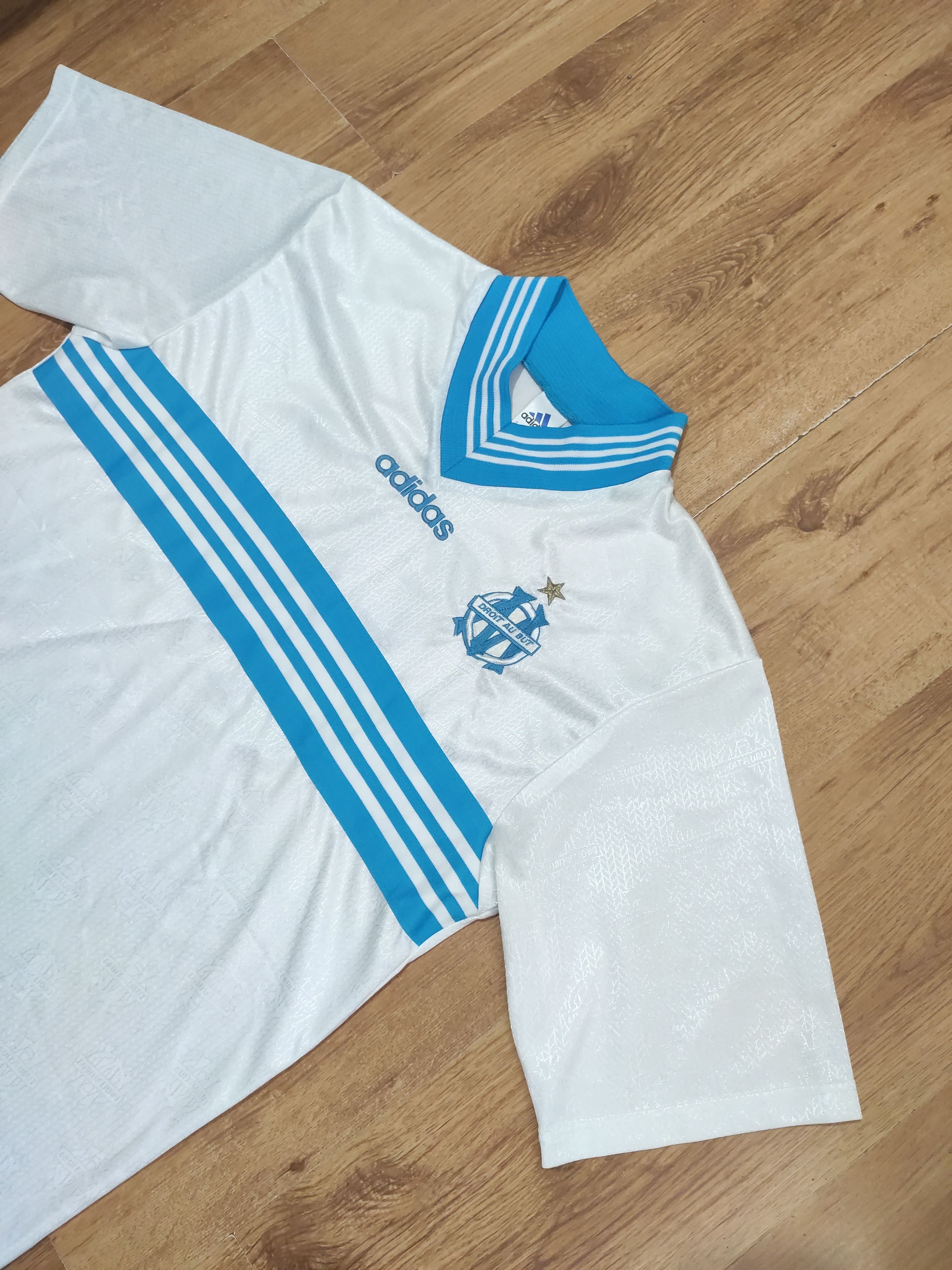 Adidas × Vintage Vintage Adidas Olympique Marseille 1997-98 jersey size Large Size US L / EU 52-54 / 3 - 6 Thumbnail