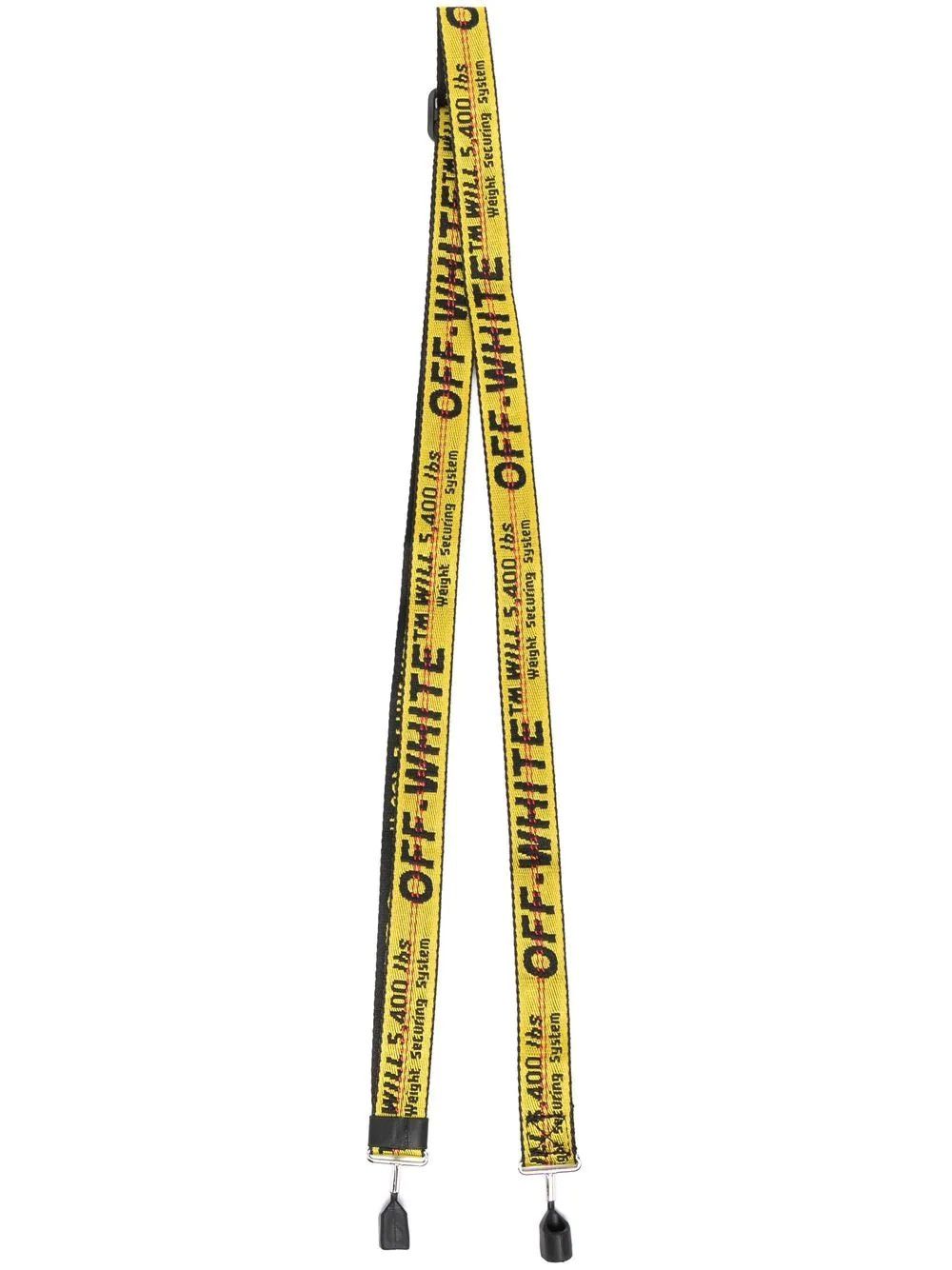 Off-White o1y0325 Size : OS / Logo Earphone Case in Black/Yellow Size ONE SIZE - 1 Thumbnail