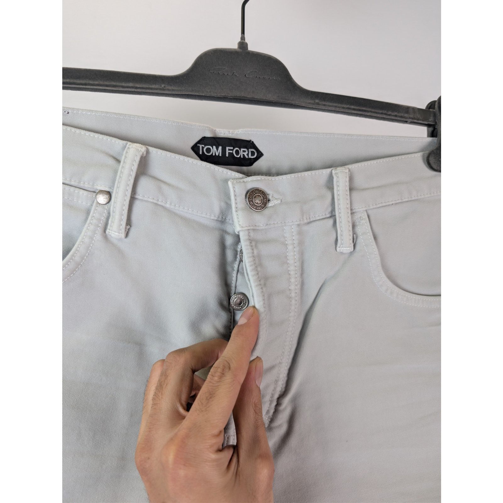Tom Ford o1rshd1 Tapered Fit Denim Jeans in Grey Size US 34 / EU 50 - 8 Thumbnail