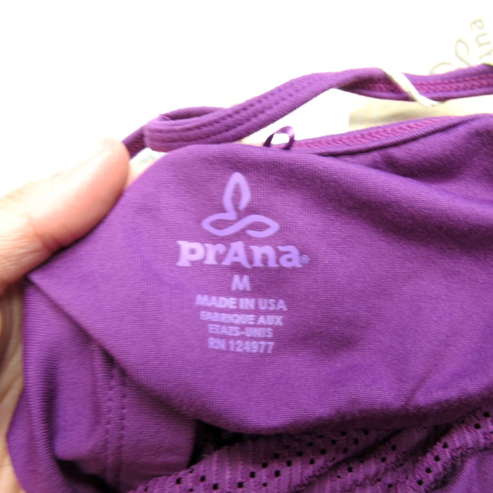 Prana Prana Womens Medium Purple Sleeveless Tank Top Yoga Performance NEW Meadow Shirt Size M / US 6-8 / IT 42-44 - 5 Thumbnail