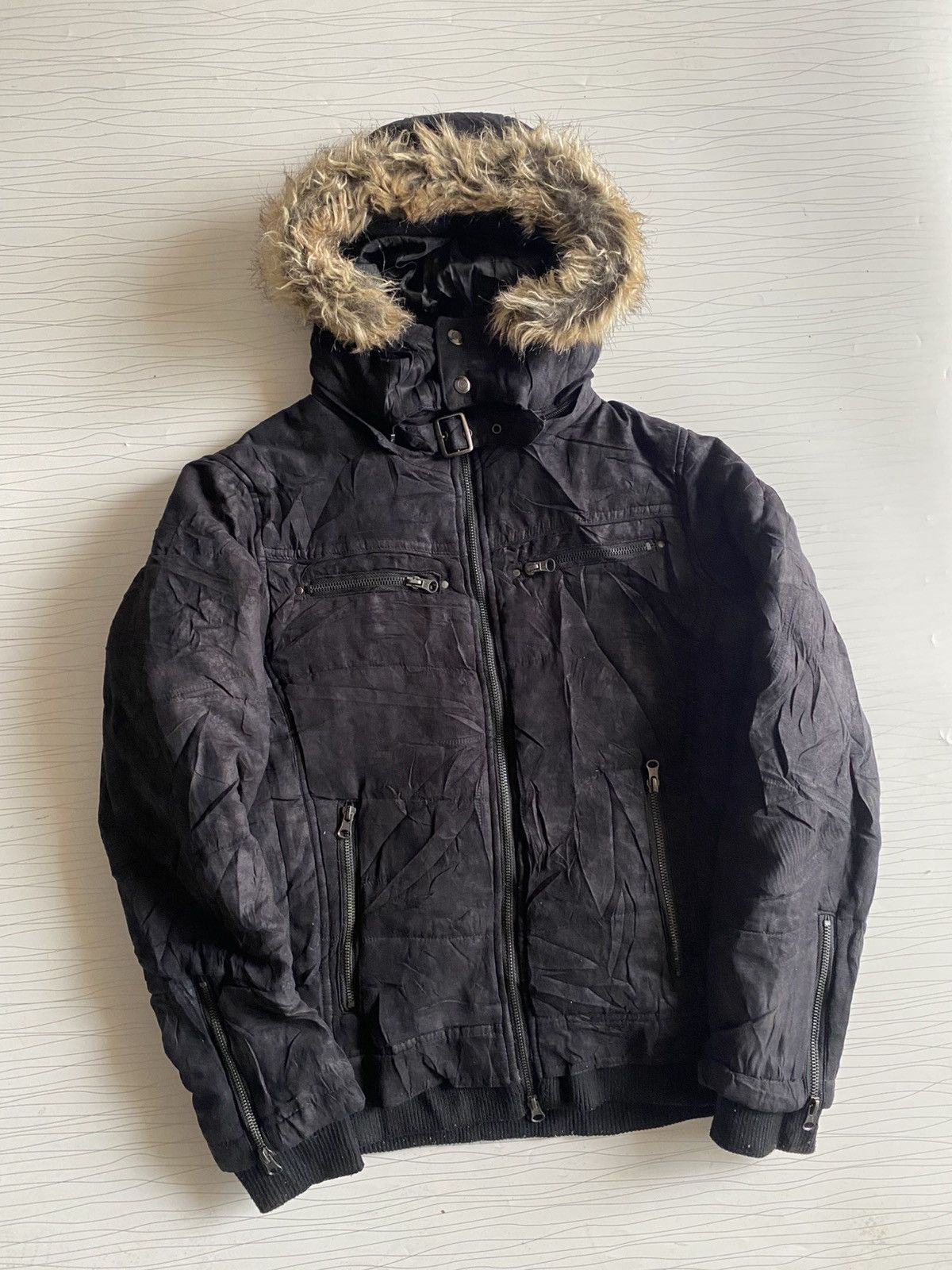 If Six Was Nine × Japanese Brand × Le Grande Bleu (L.G.B.) Japanese Paperbag Faux Fur Jacket Ifsixwasnine Lgb style Size US M / EU 48-50 / 2 - 2 Thumbnail