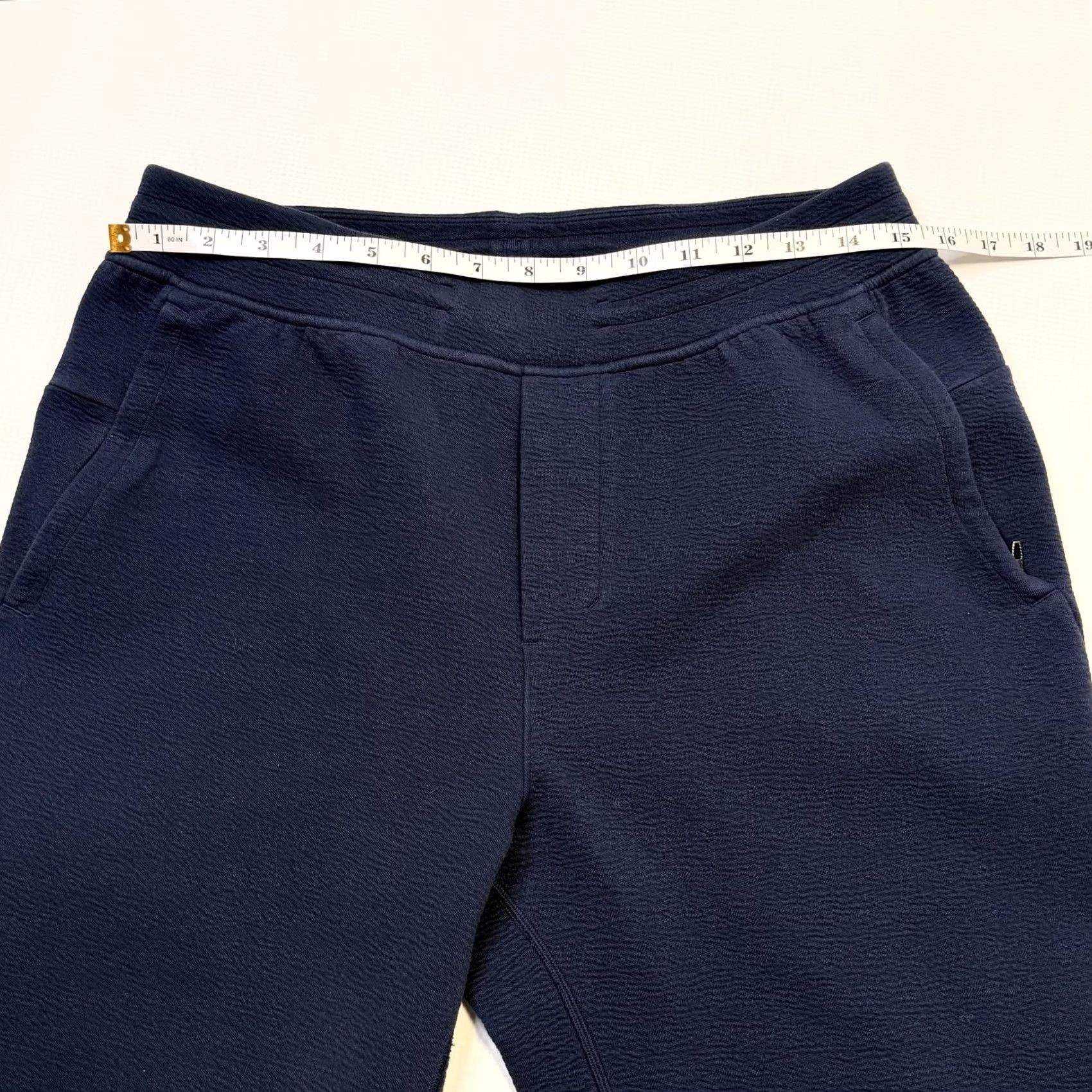 Lululemon Lululemon Jogger Pants Mens M Blue Textured Knit Elastic Waist LM5AV3S Size US 31 - 6 Thumbnail