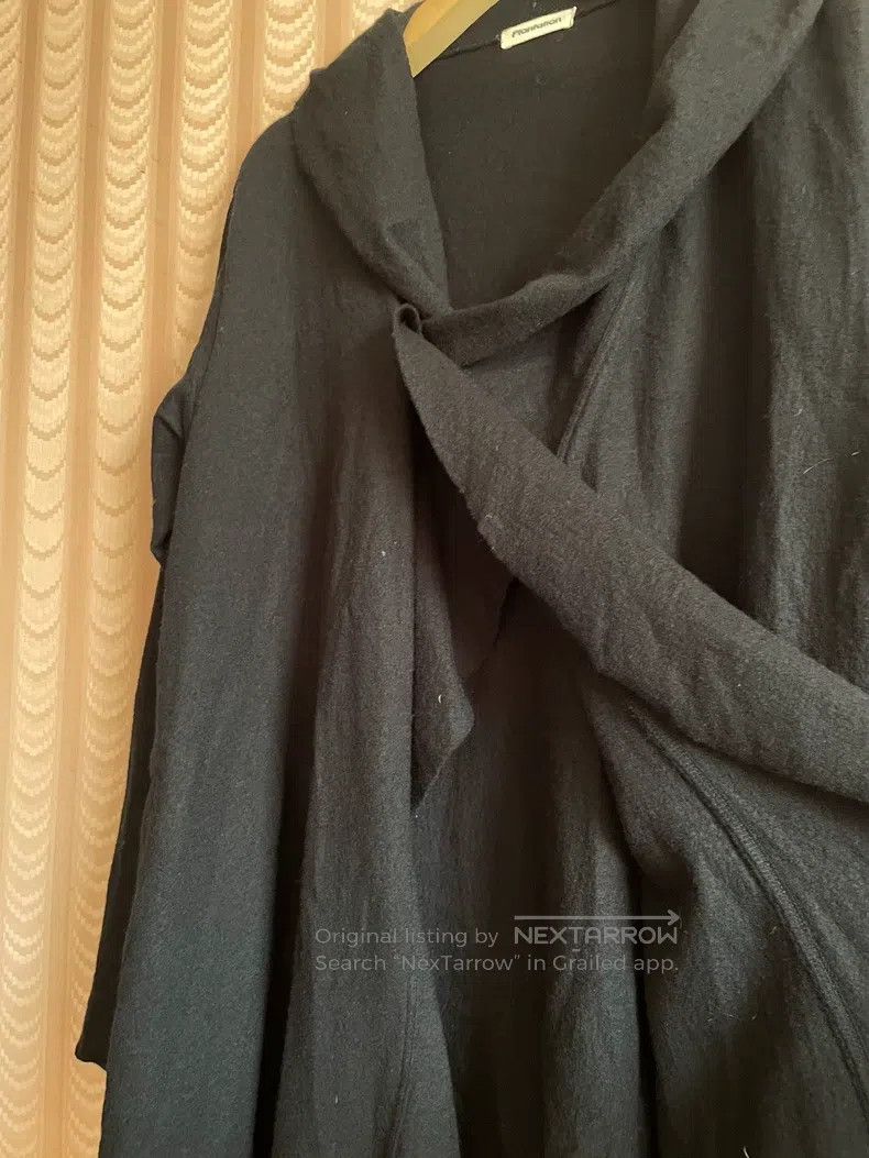 Issey Miyake Issey Miyake Black Wool Trench Coat Jacket Size M / US 6-8 / IT 42-44 - 3 Thumbnail