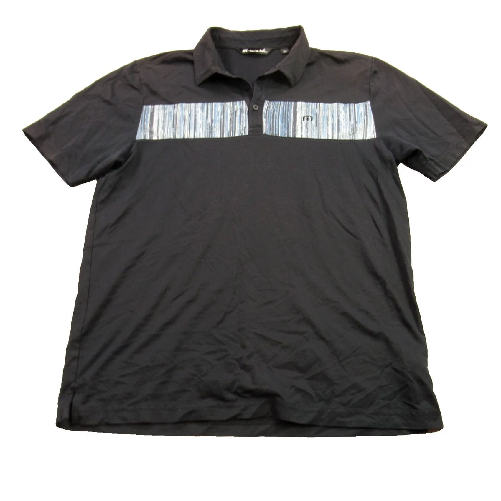 TravisMathew Travis Mathew Polo Golf Shirt Short Sleeve Lightweight Black Outdoors Mens Large Polo Size US L / EU 52-54 / 3 - 2 Thumbnail