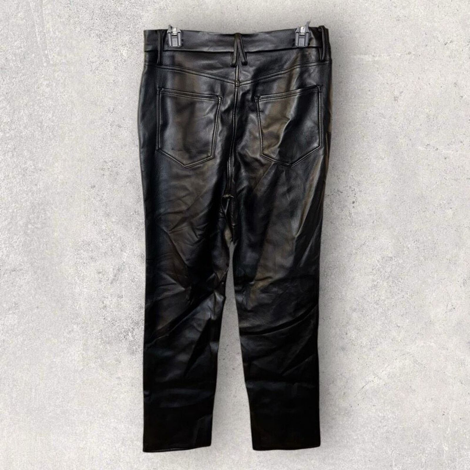 Good American NWT Good American Icon Faux Leather Pants- Size 10/30 Size 32" / US 10 / IT 46 - 2 Thumbnail