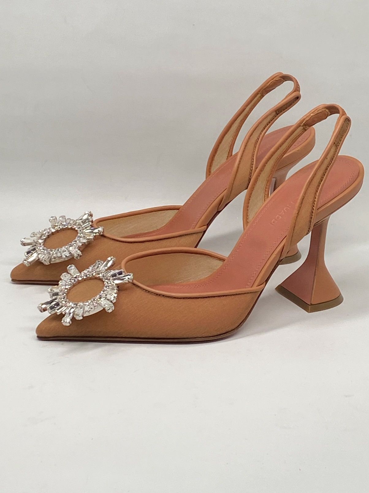 Amina Muaddi Amina Muaddi Begum 90MM Crystal Mesh Slingback Pumps size 36 Size US 6 / IT 36 - 3 Thumbnail