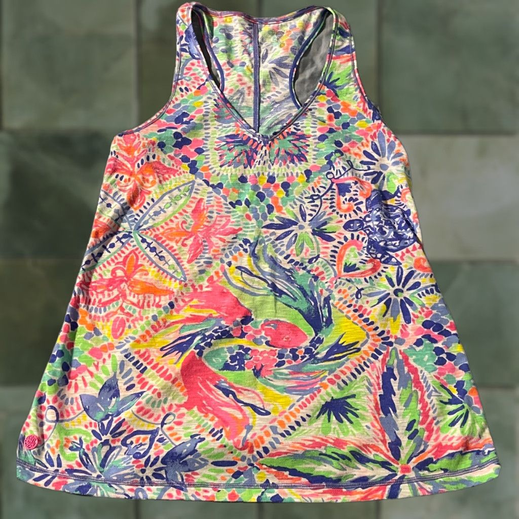 Lilly Pulitzer Lilly Pulitzer Tank small Anisa luxletic Dancing on the Deck Size S / US 4 / IT 40 - 1 Thumbnail