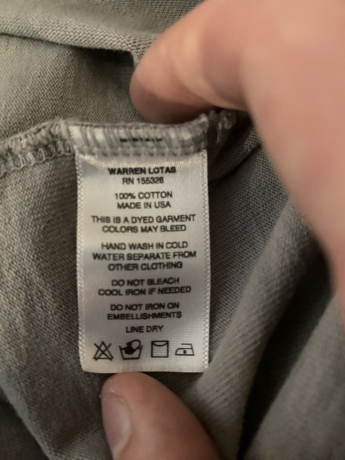 Warren Lotas Warren Lotas Cry Later Tee Grey Size US XL / EU 56 / 4 - 5 Thumbnail