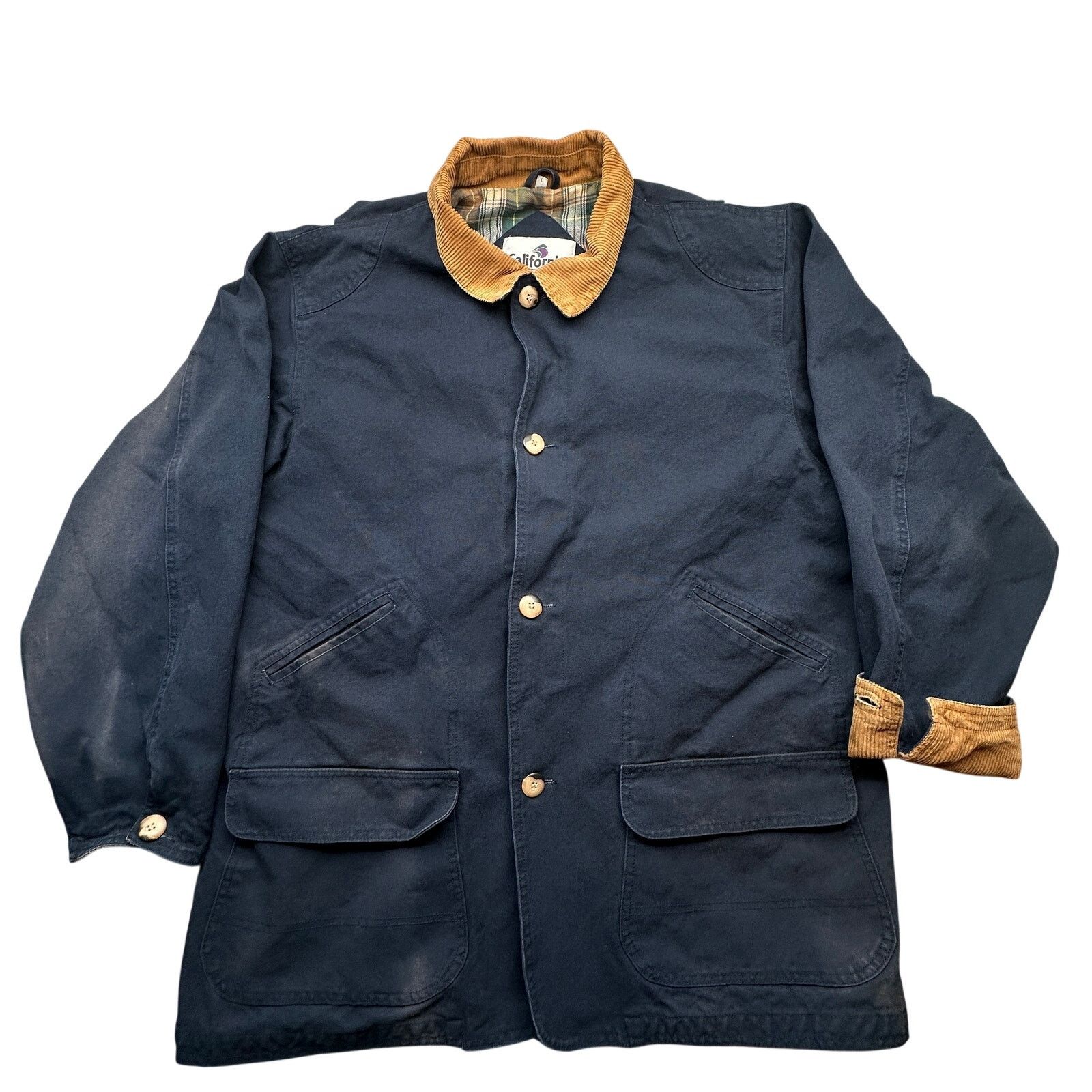 Other California Outerwear Canvas Plaid Flannel Lined Coat Large Size US L / EU 52-54 / 3 - 1 Thumbnail