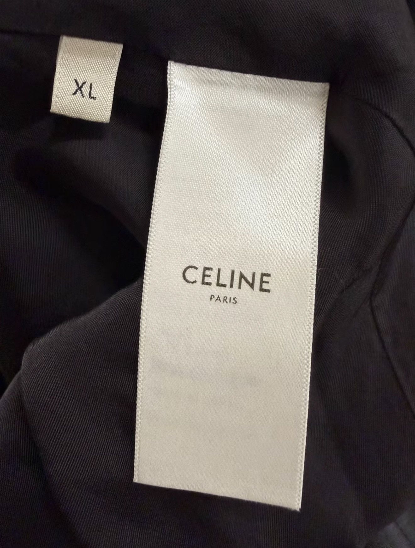 Celine Celine 20SS Black Teddy Varsity Jacket Sz.XL Size US XL / EU 56 / 4 - 4 Thumbnail