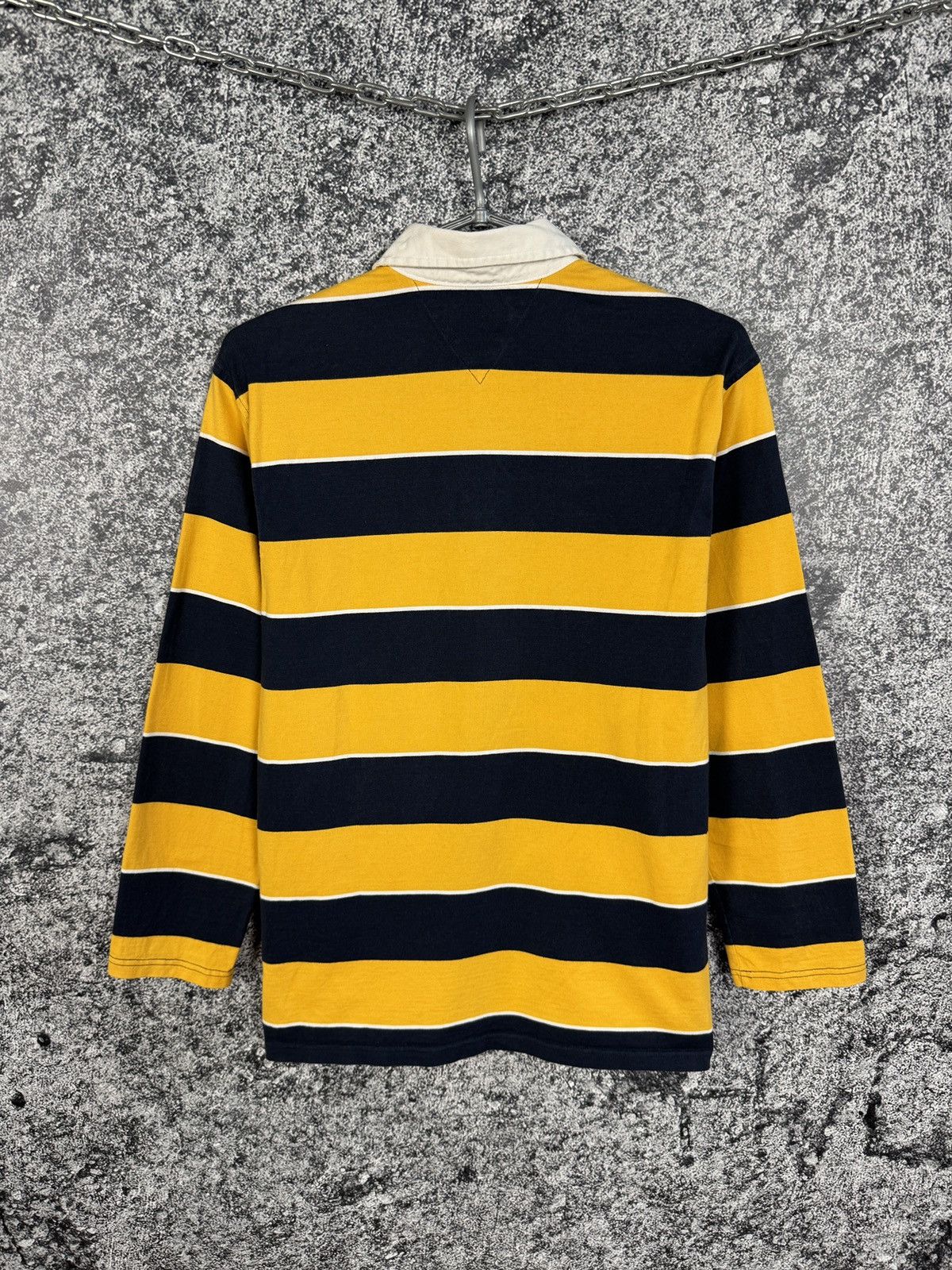 Tommy Hilfiger Tommy Hilfiger Polo Long Sleeve Striped Rugby Shirt Size XL Size XL / US 12-14 / IT 48-50 - 10 Thumbnail