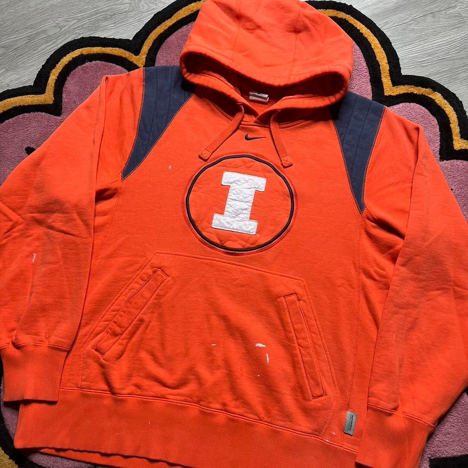 NCAA × Nike Nike Illinois University Center Swoosh Pullover Hoodie Small Size US S / EU 44-46 / 1 - 2 Thumbnail