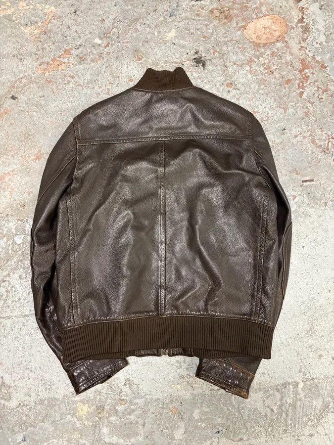 Prada 2000s Prada Brown Leather Premium Jacket Size US M / EU 48-50 / 2 - 6 Thumbnail