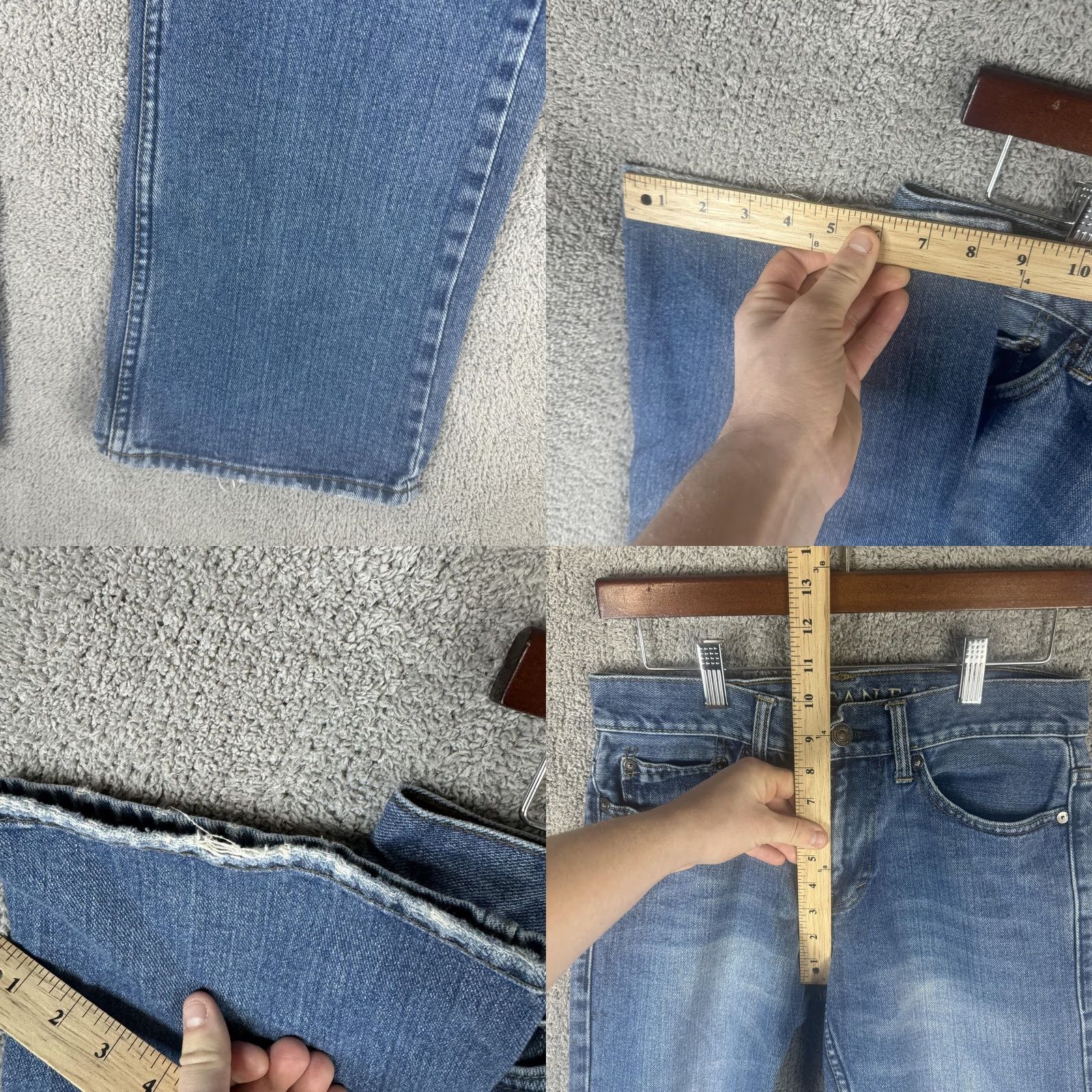 Vintage American Eagle Jeans Mens 28x30 Blue Bootcut Live Your Life Distressed Denim Jeans Mens 28x30 Blue Bootcut Live Your Life Distressed Denim Size US 28 / EU 44 - 8 Thumbnail
