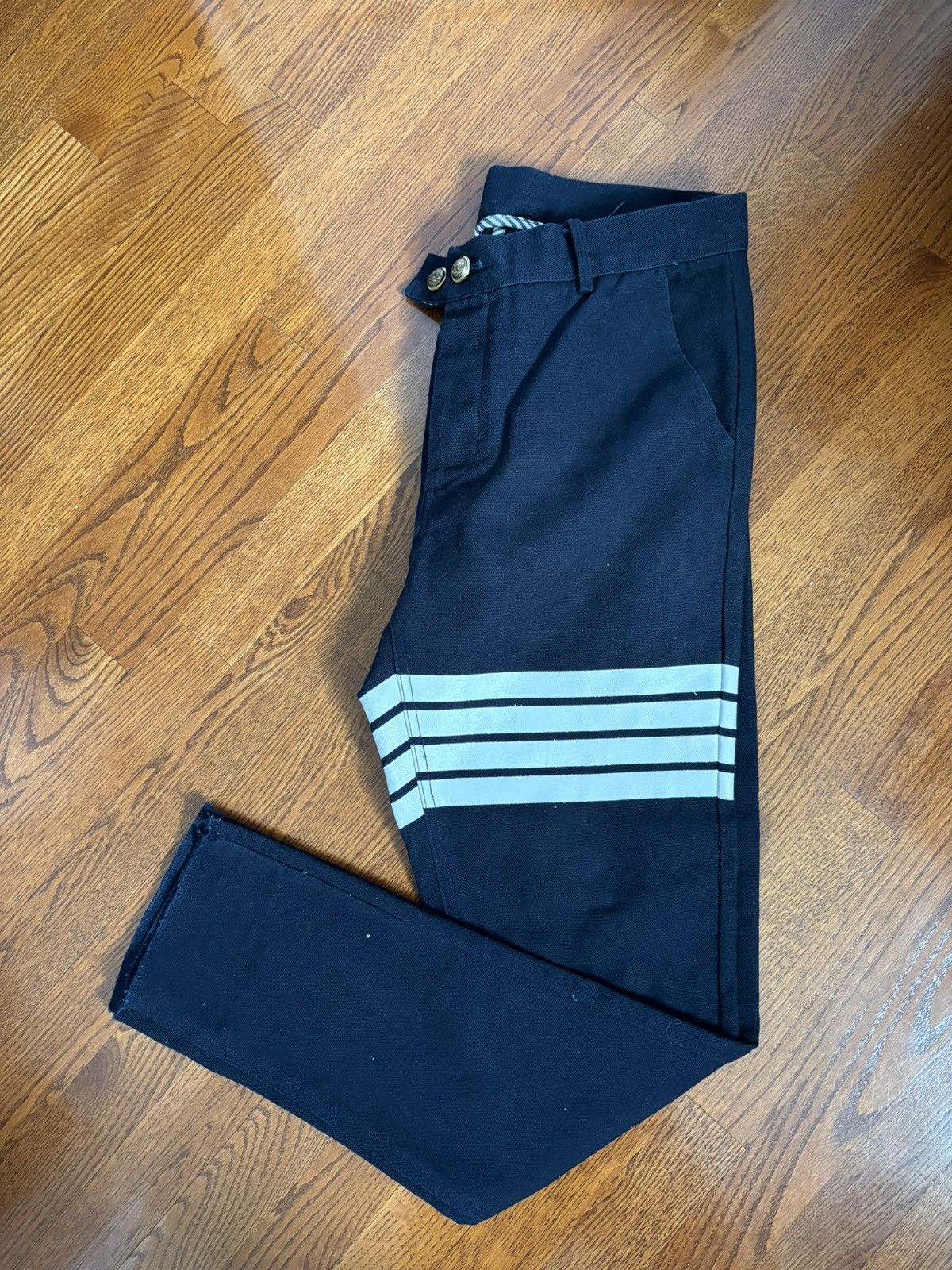 image of Thom Browne Navy Pants, Men's (Size 34)