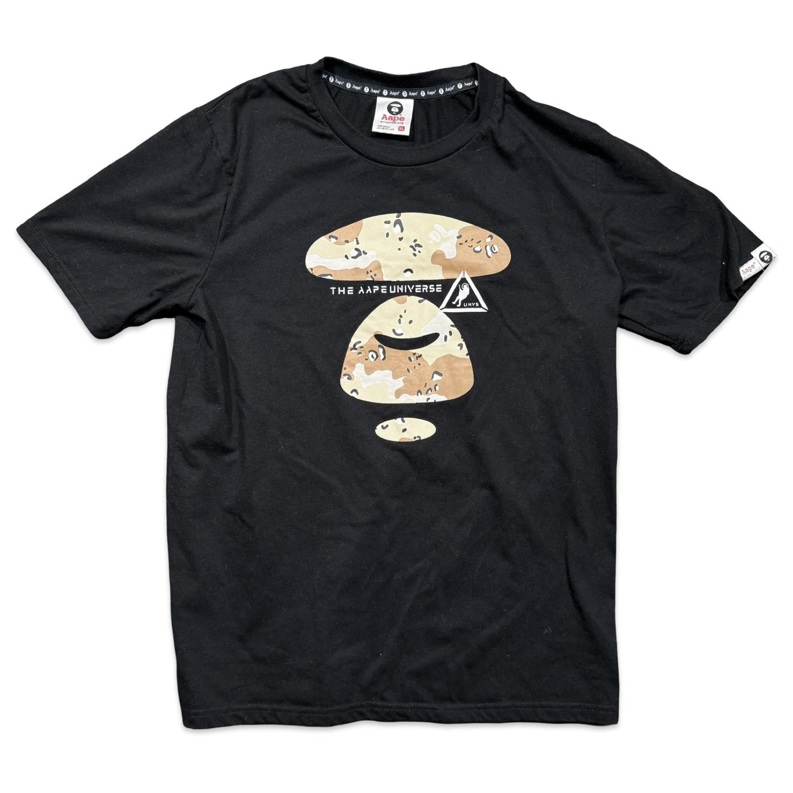 Aape Aape Universe Black Graphic Desert Camo Streetwear Tee Size US XL / EU 56 / 4 - 1 Thumbnail
