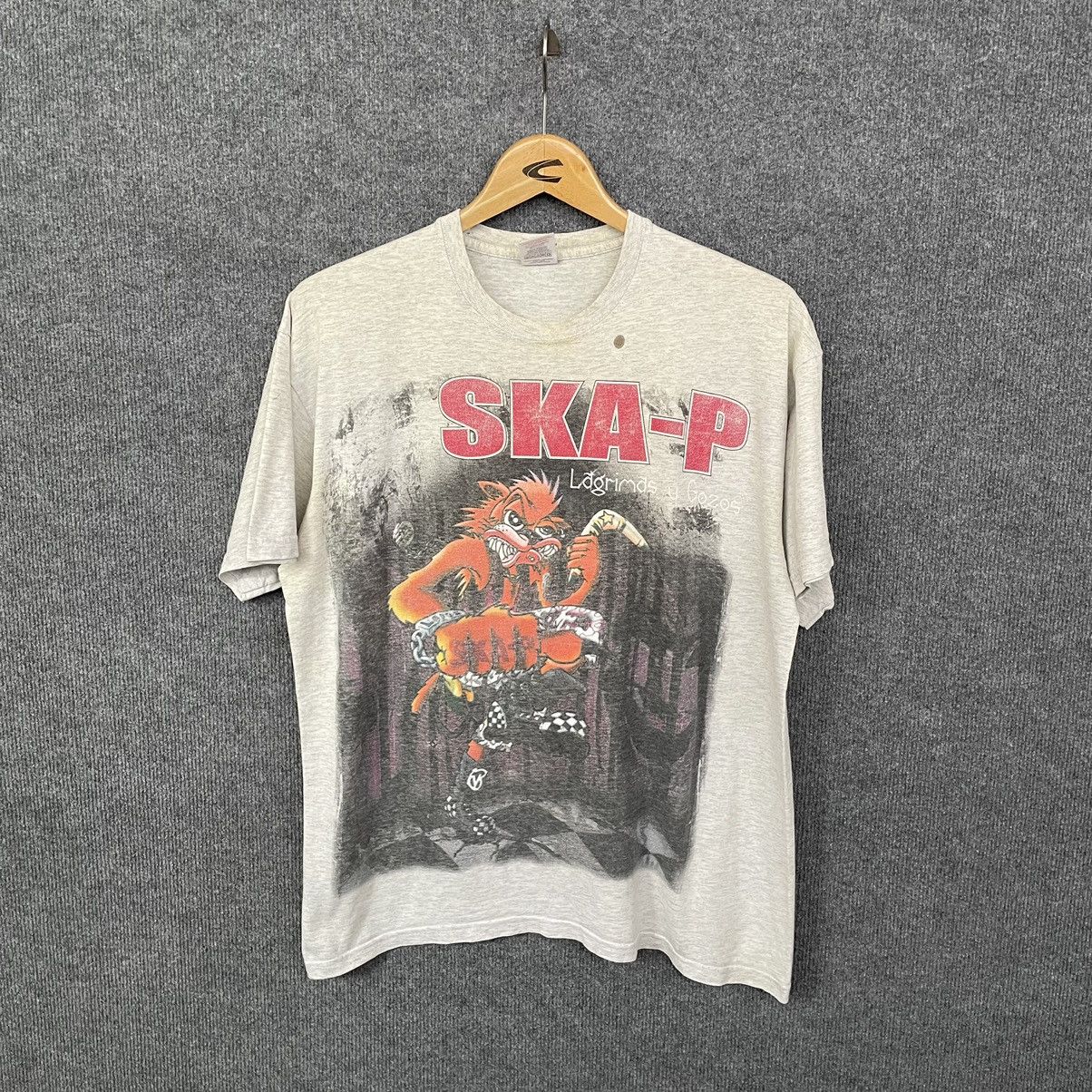 image of Ska-P Lágrimas Y Gozos 2009 Tour Spanish Ska Punk Band in Heaher Gray, Men's (Size Large)