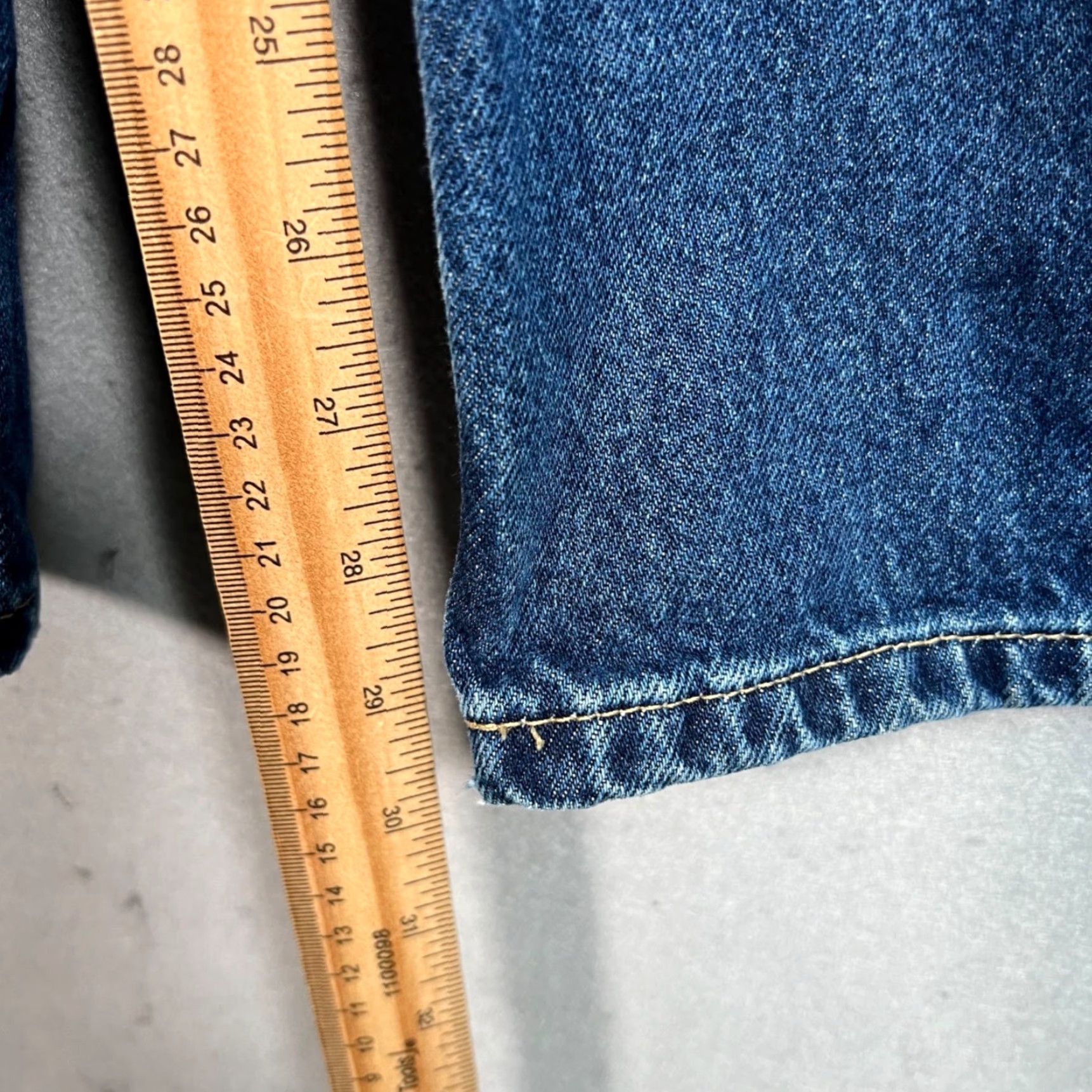 Mango Mango Jeans Women's 4 High-Rise Wide-Leg Denim Blue Cotton 5-Pocket Image 30in Inseam Regular Rise Vintage No Size 27" / US 4 / IT 40 - 7 Thumbnail