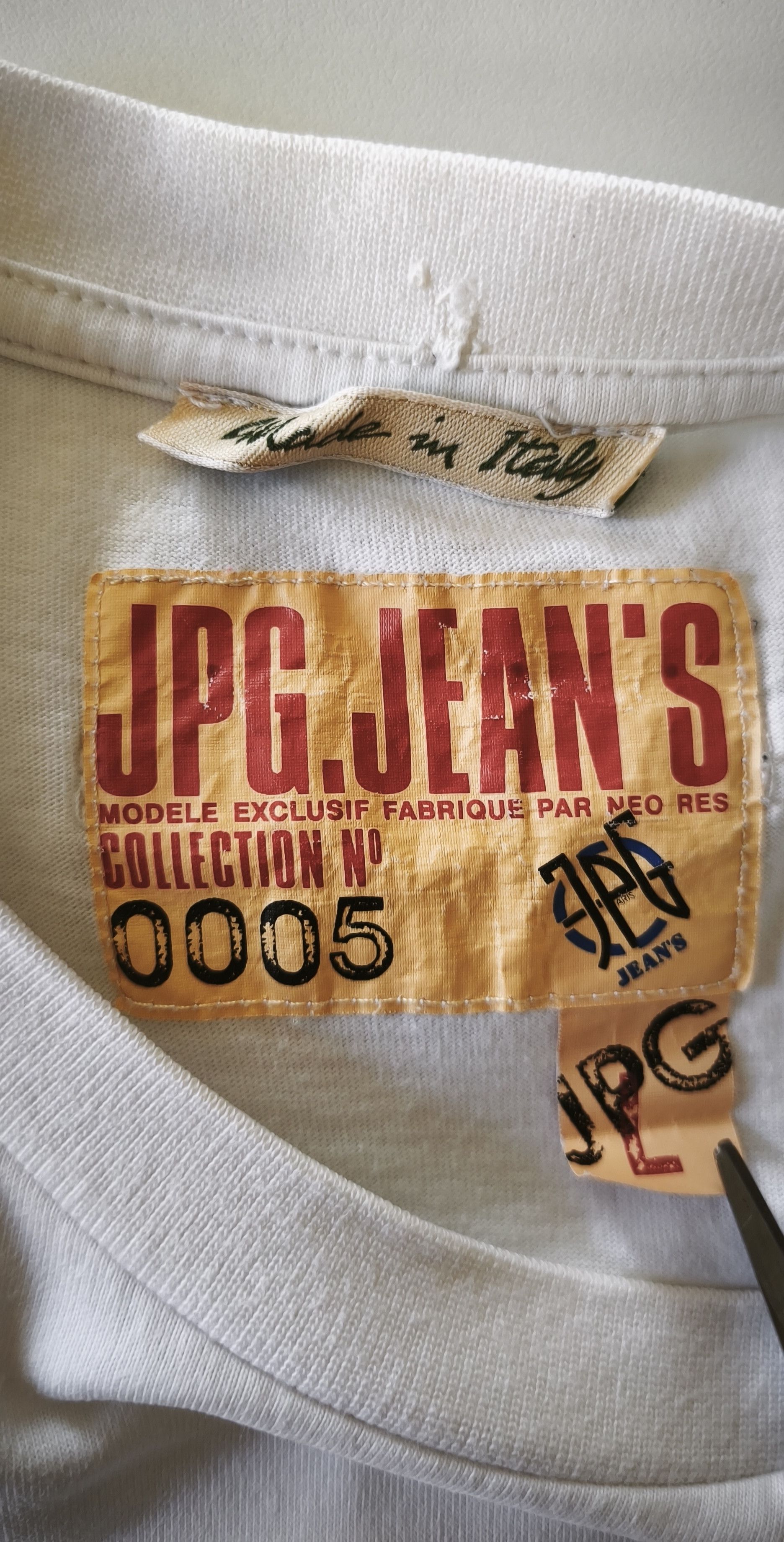 Jean Paul Gaultier SS 2002 - JPG logo cotton tshirt Size M / US 6-8 / IT 42-44 - 2 Thumbnail