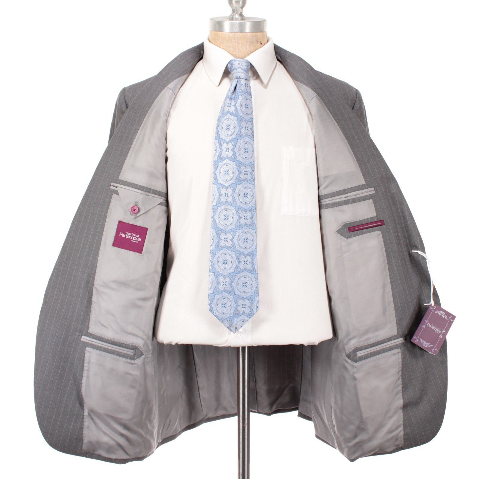Sartoria Partenopea Sartoria Partenopea Suit Size US 46 Long in Gray Size 46R - 5 Thumbnail