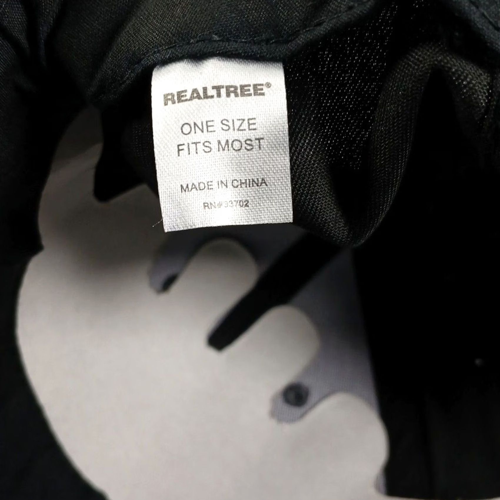 Realtree Realtree Baseball Cap Hat One Size Adjustable Gray Black Men Casual Outdoor Outdoors Cotton Polyester Canvas Breathable Lightweight Cap Size ONE SIZE - 5 Thumbnail