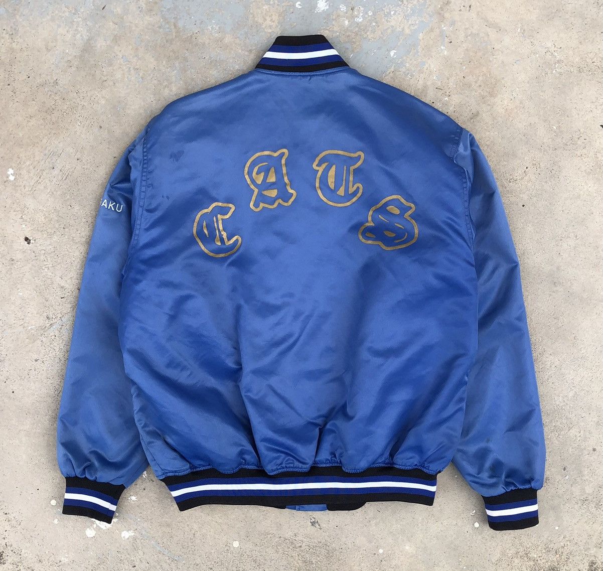 Vintage Vintage 80s 90s Mr.Moval Satin Varsity Jacket Size US L / EU 52-54 / 3 - 10 Thumbnail