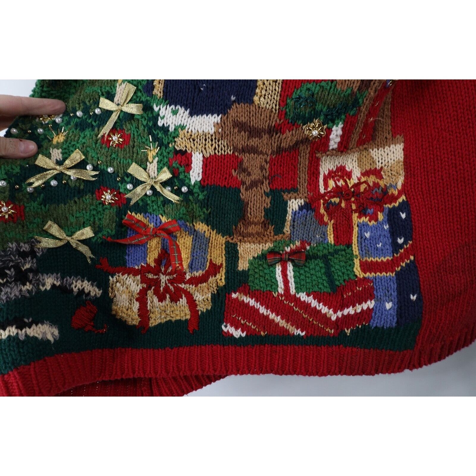 Vintage Vintage 90s Streetwear Heavyweight Christmas Sweater Size XL / US 12-14 / IT 48-50 - 8 Thumbnail
