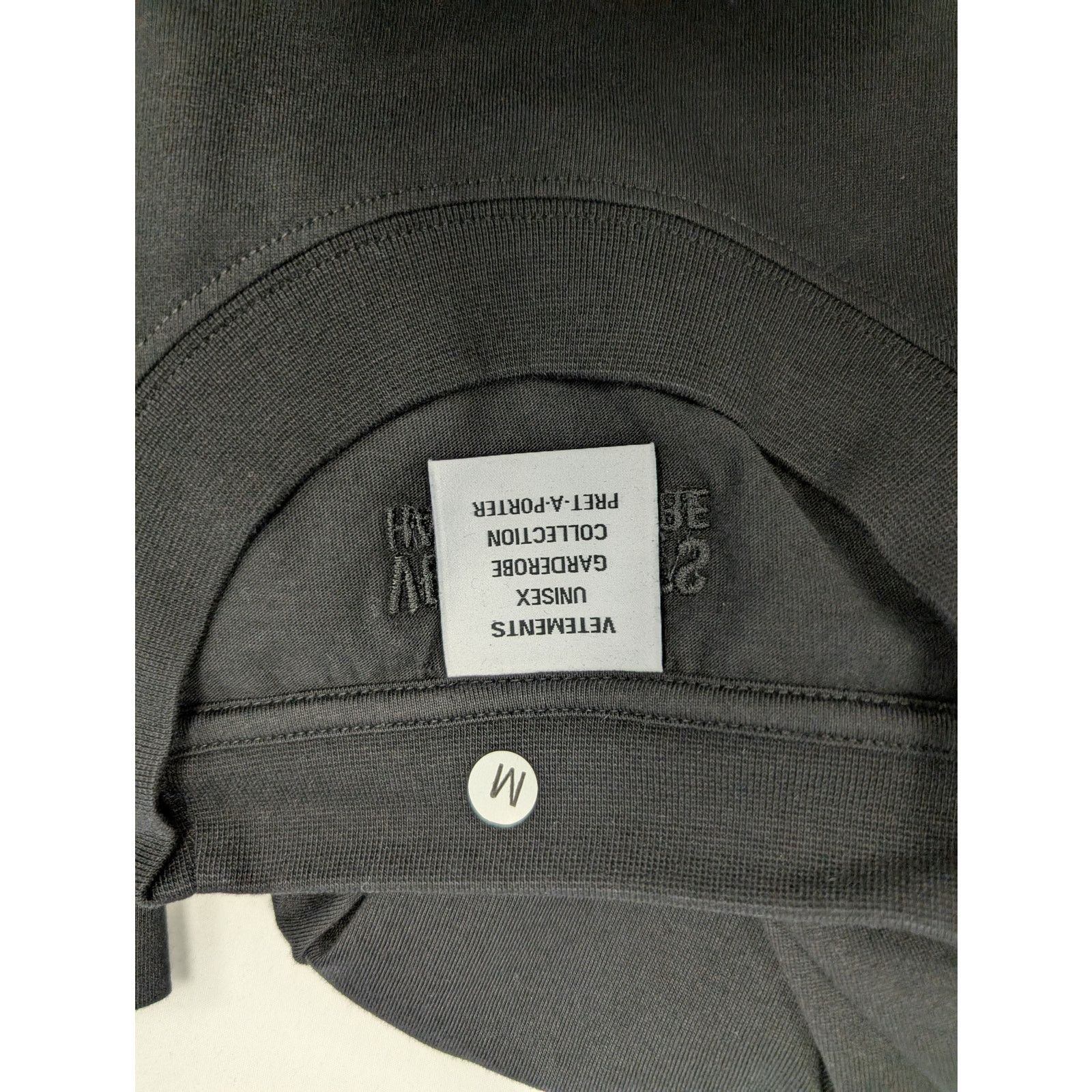 Vetements o1rshd1 Haute Couture France T-Shirt in Black Size US M / EU 48-50 / 2 - 15 Thumbnail