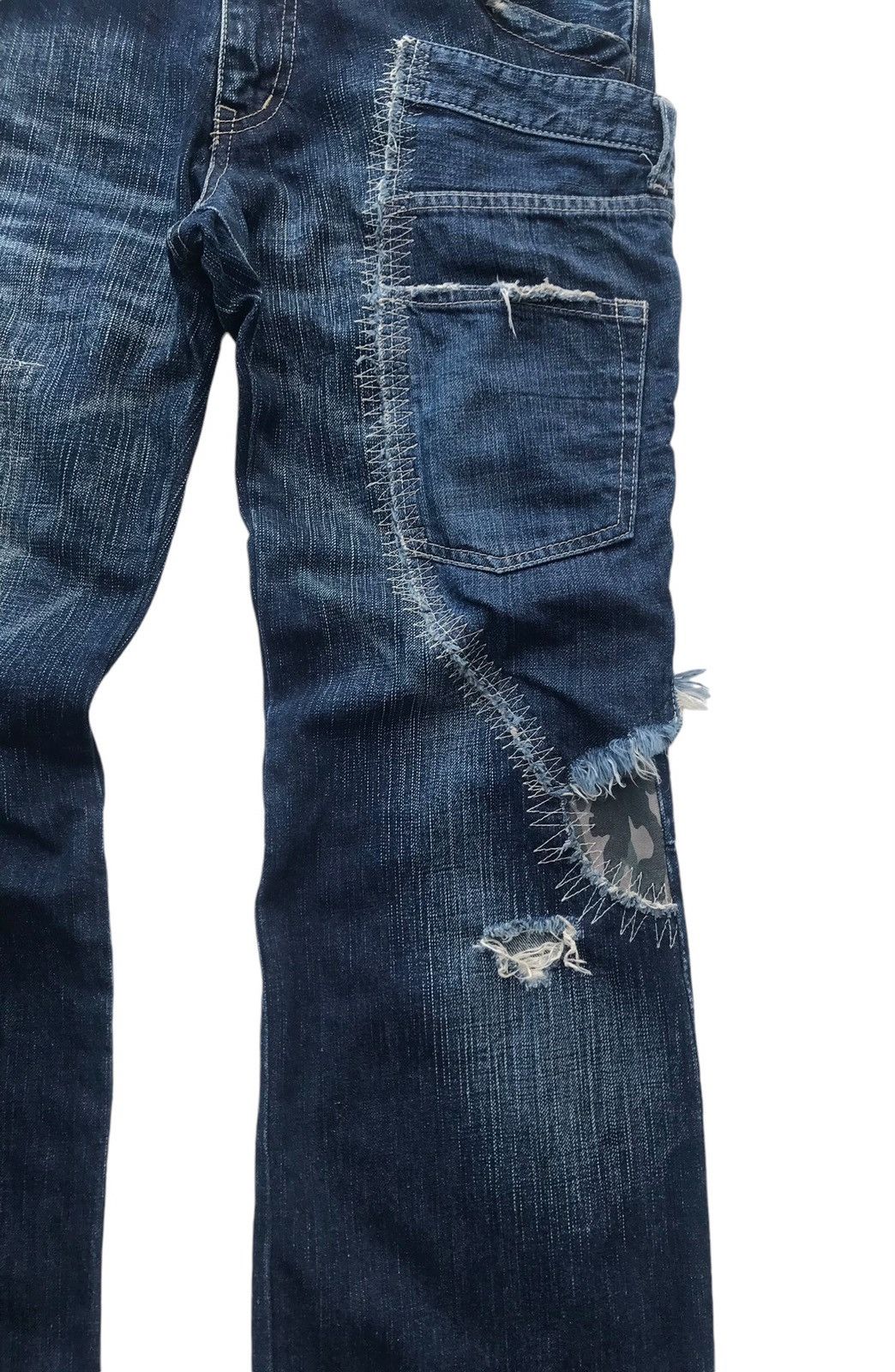 ABAHOUSE Rare Abahouse Japan Distressed Streetwear Denim Pants Size US 33 - 8 Thumbnail
