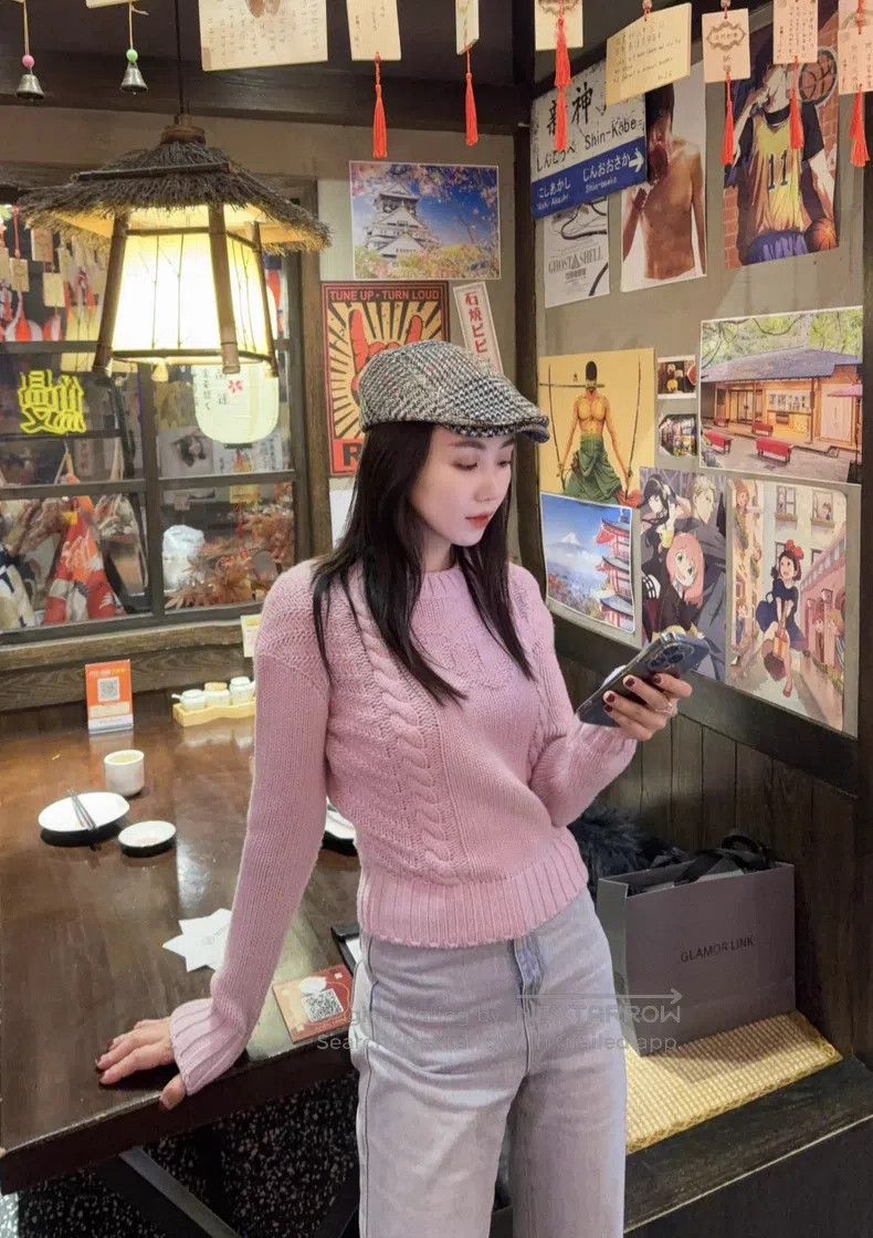 Chanel Chanel Pink-purple cashmere knitted jacquard sweater Size XXS / US 00 / IT 34 - 3 Thumbnail