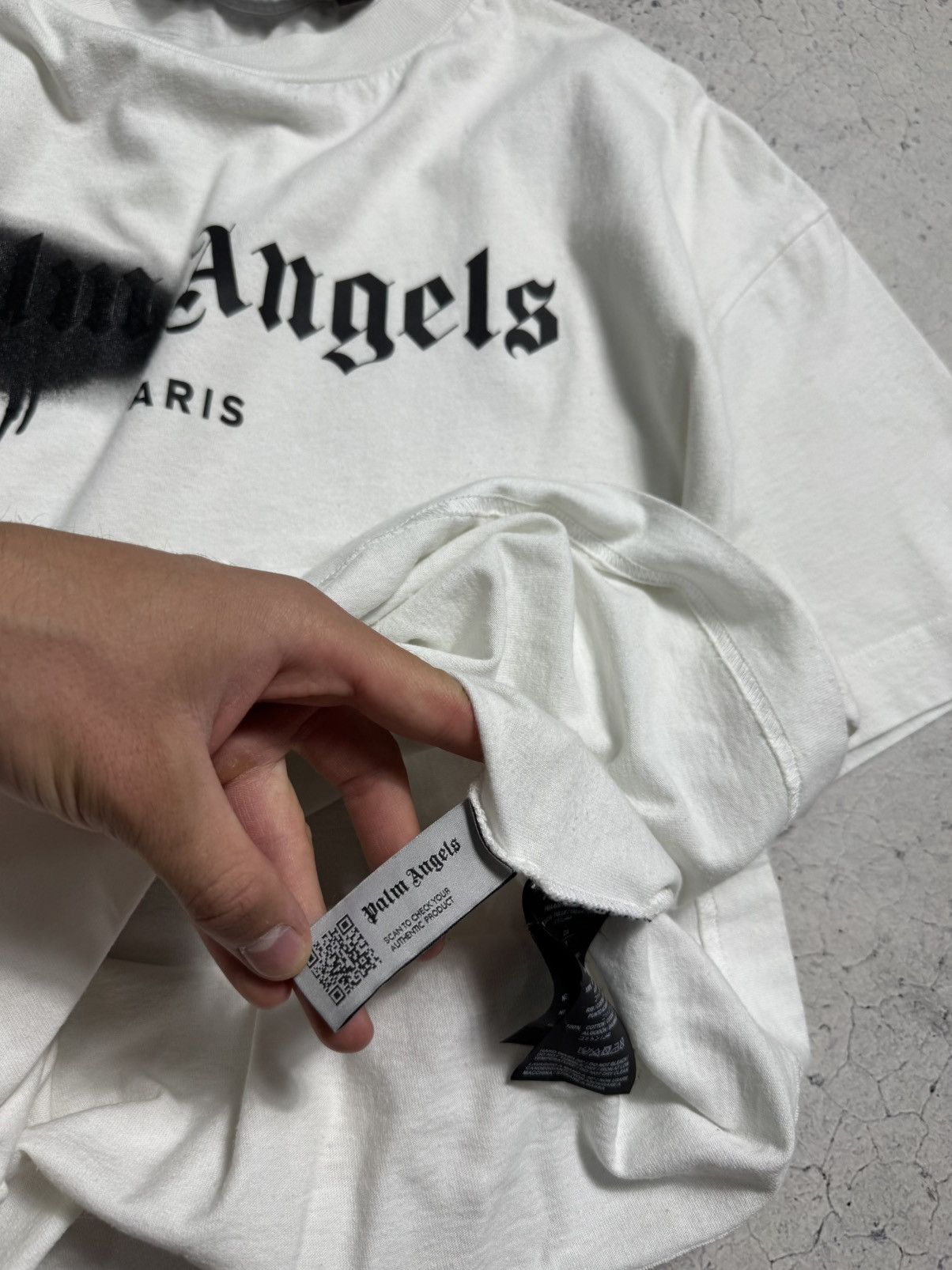 Palm Angels Palm Angels Luxury White Big Logo T-Shirt Size US M / EU 48-50 / 2 - 9 Thumbnail