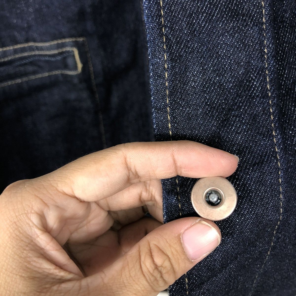 Japanese Brand 🔥VINTAGE DENIM JACKET BIKER UNIQLO INES DE LA FRESSANGE Size US L / EU 52-54 / 3 - 18 Thumbnail