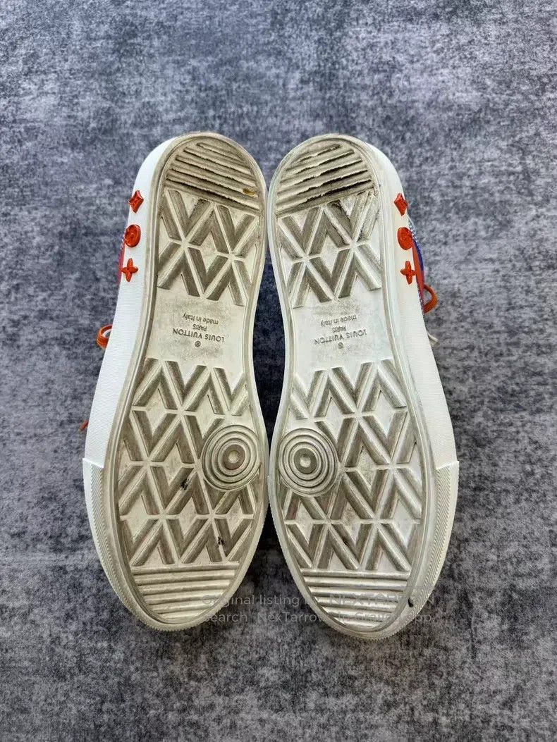 Louis Vuitton Louis Vuitton Ollie Blue Orange Board Shoes Size US 9 / EU 42 - 4 Thumbnail