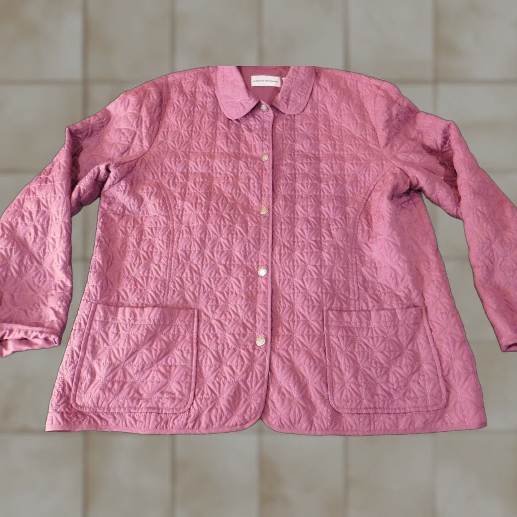 Vintage Alfred Dunner Jacket Purple Womens Trench Coat Snap Classic Size 16 Long Sleeve Polyester Rayon Embroidered Peanuts Casual Spring Fall Womens Size XXL / US 16-18 / IT 52-54 - 1 Thumbnail